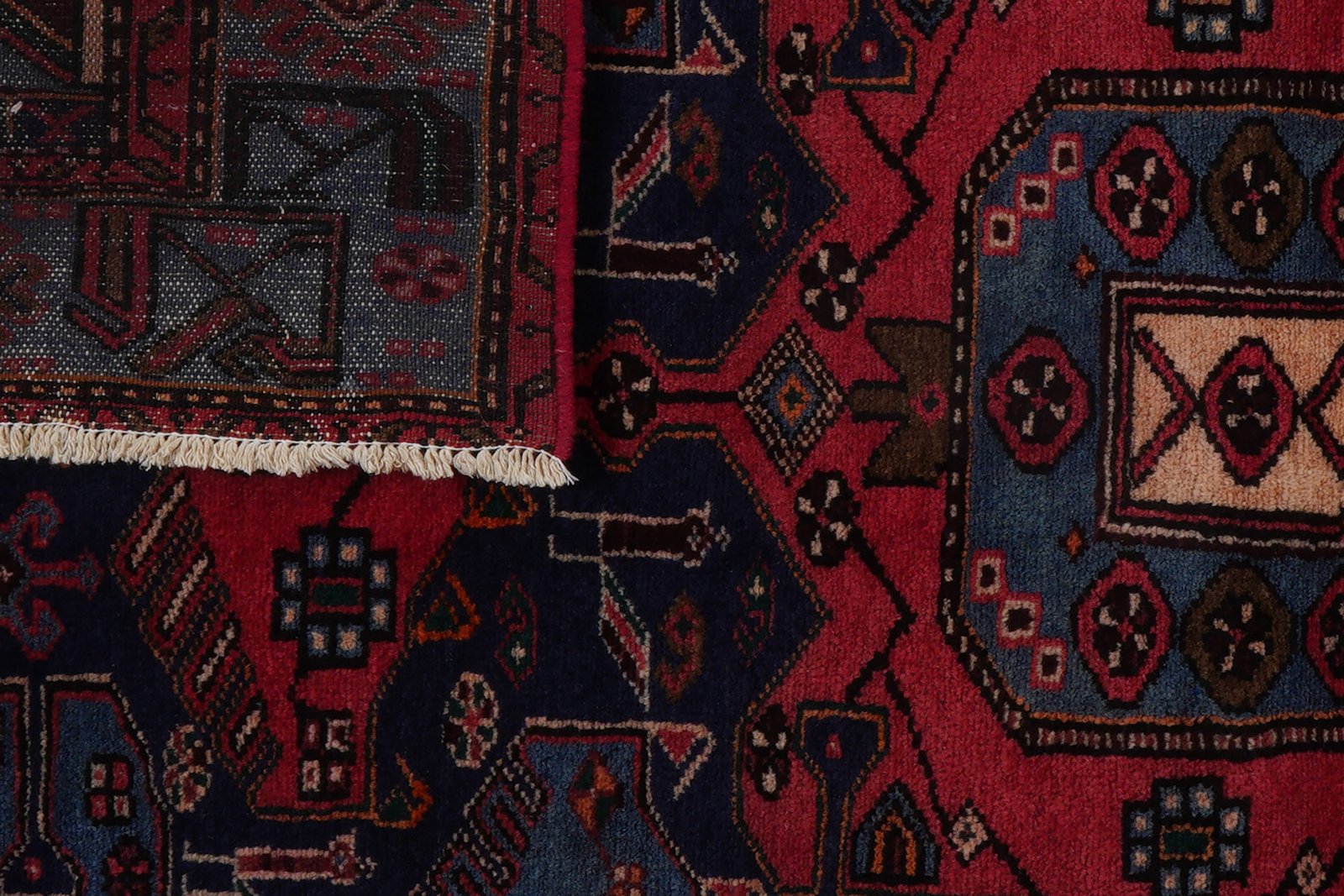 Moud — Hand-knotted, 61x98 cm, Blue, 100% Virgin Wool | View 7