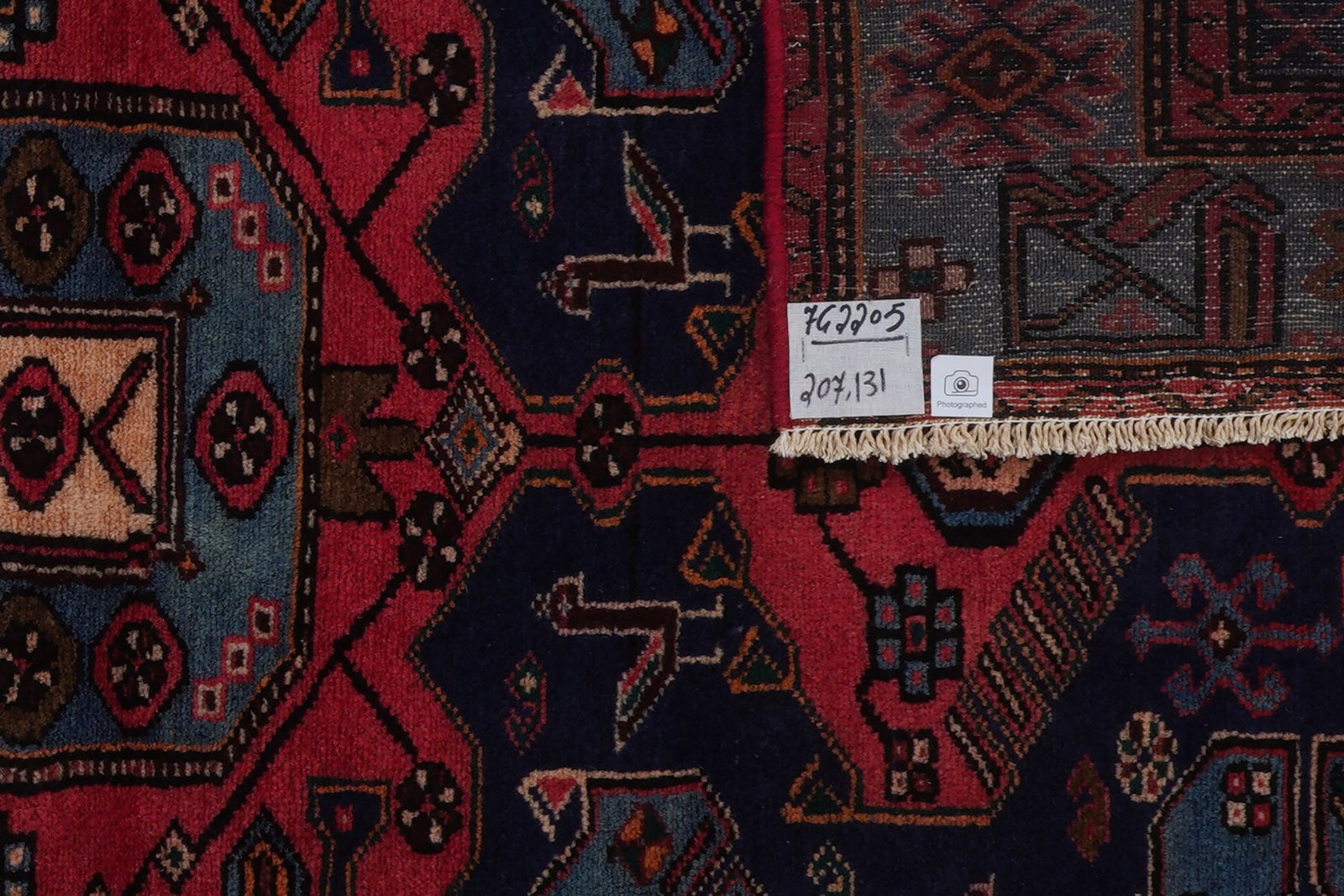 Moud — Hand-knotted, 61x98 cm, Blue, 100% Virgin Wool | View 8