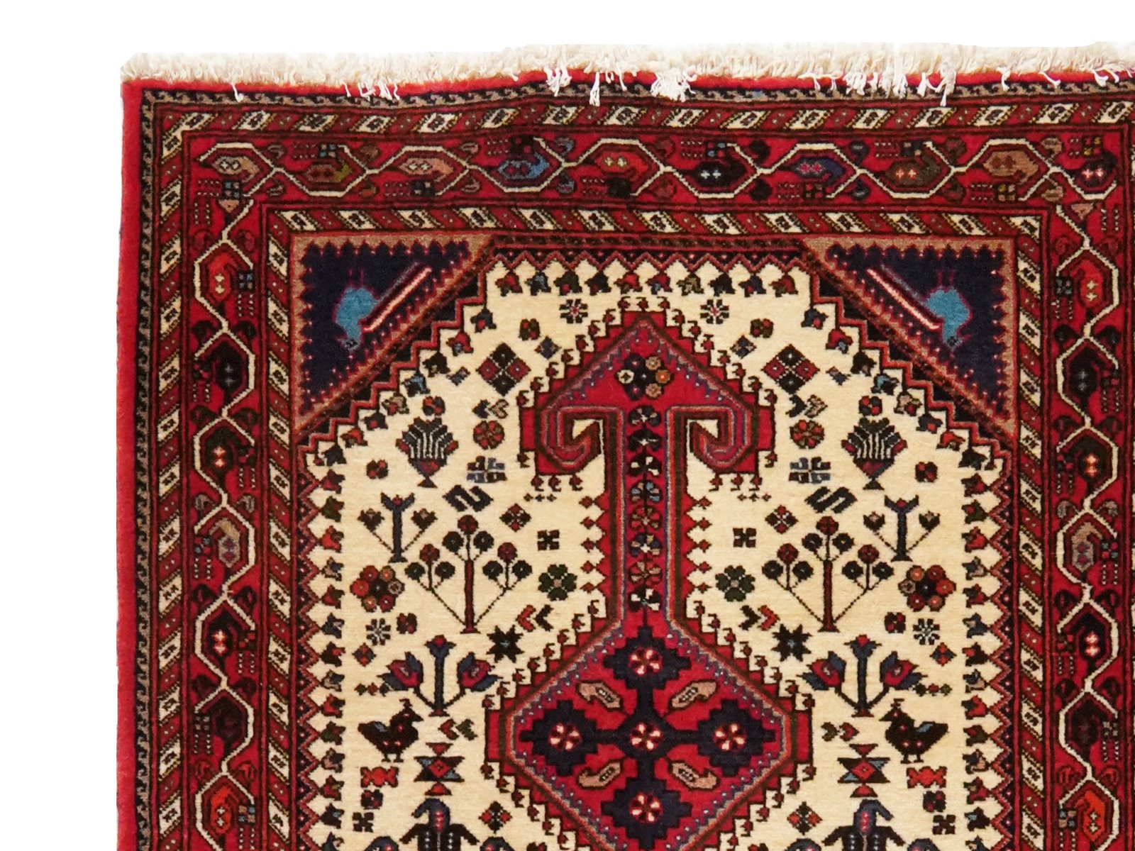 Nasrabad — Hand-knotted, 82x295 cm, Beige, 100% Virgin Wool | View 3