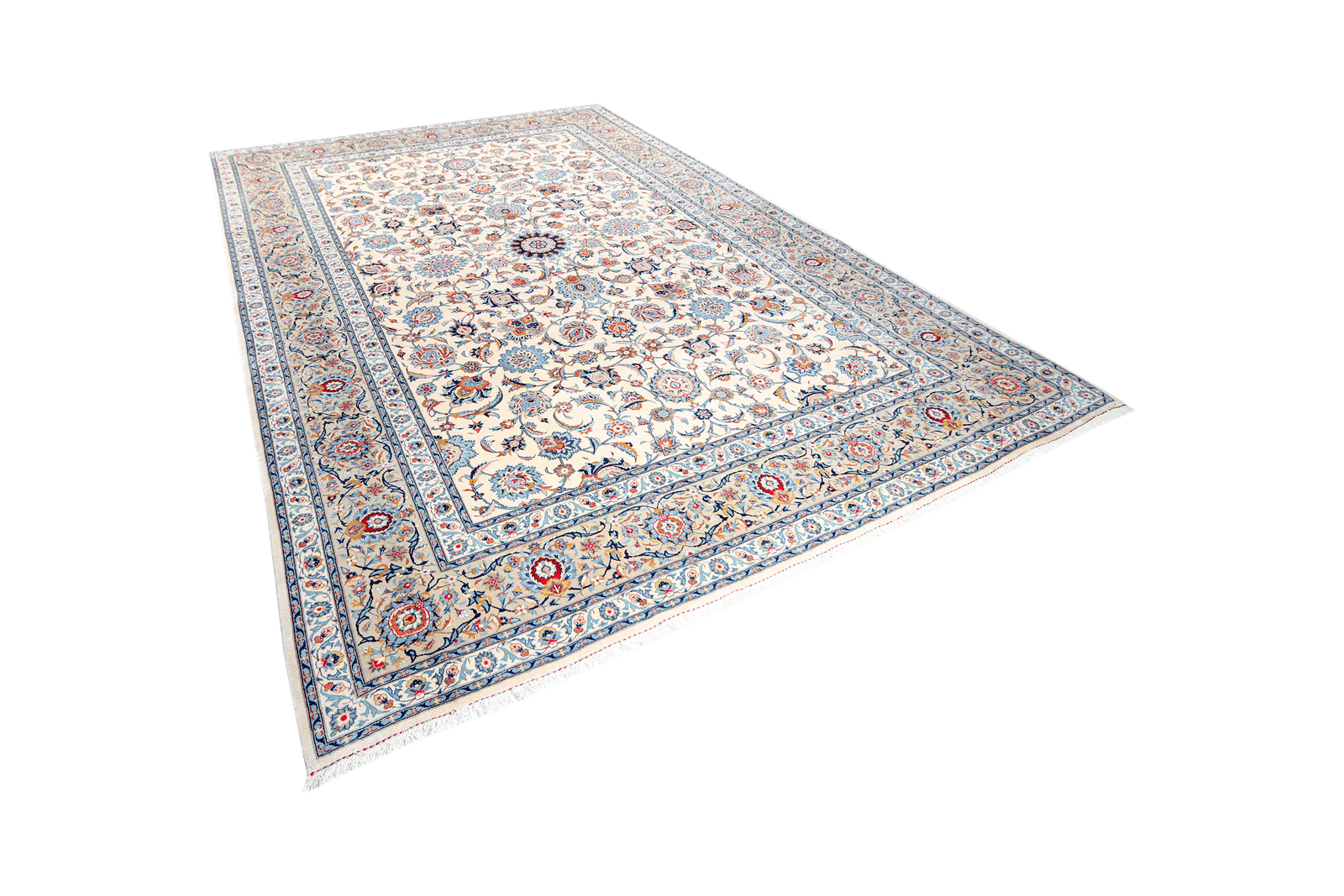 Kashan — Hand-knotted, 266x378 cm, Beige, 100% Virgin Wool | View 5
