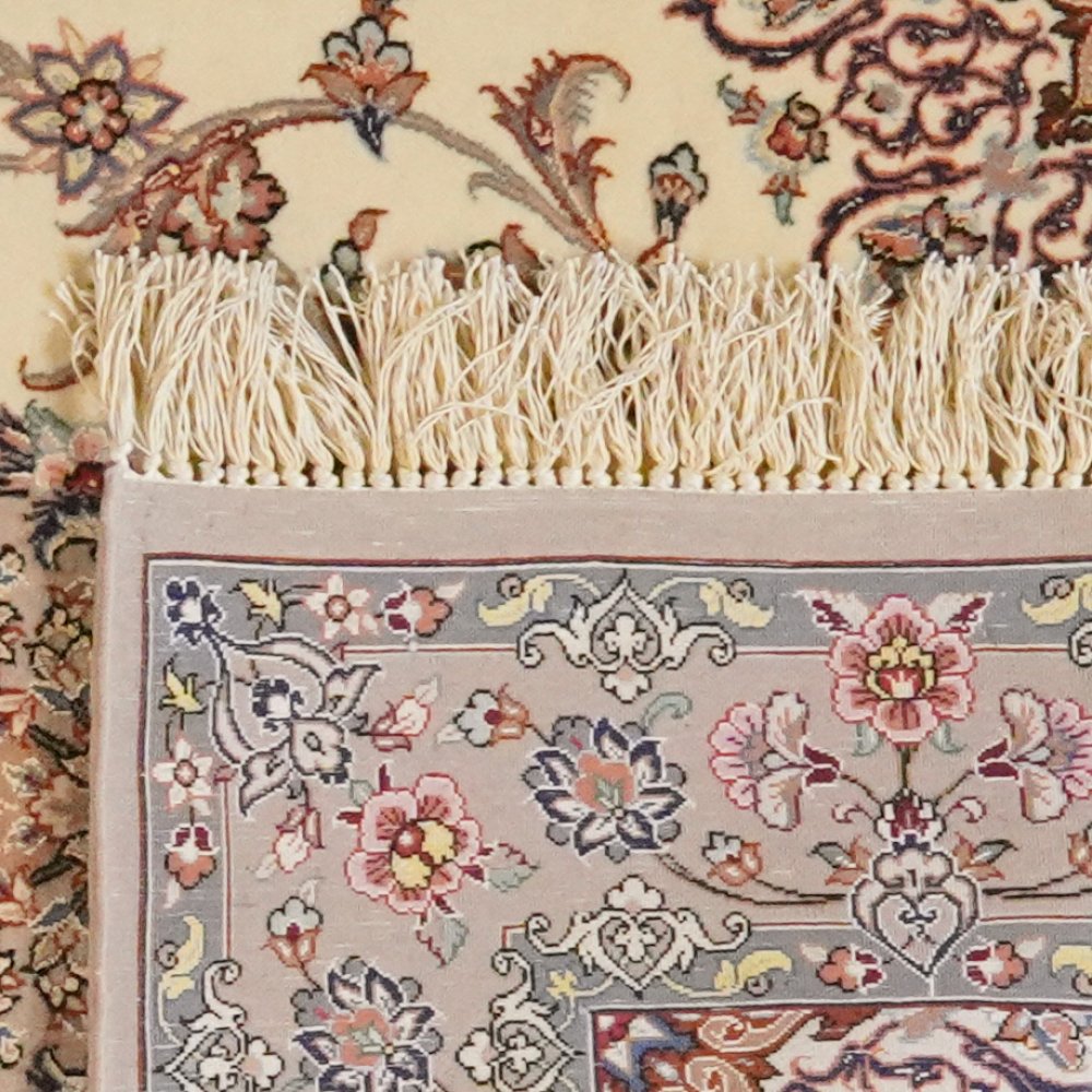 Isfahan — Hand-knotted, 82x217 cm, Beige, 100% Virgin Wool | View 6
