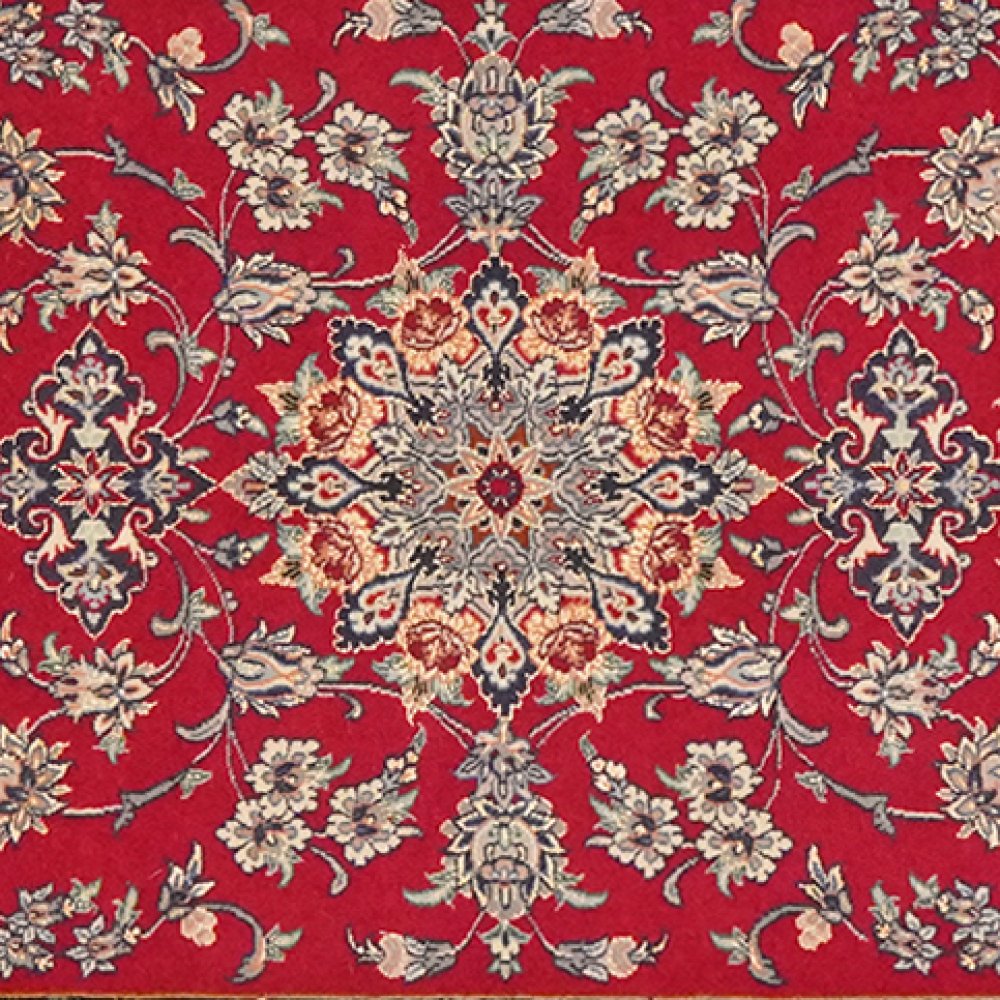 Isfahan — Hand-knotted, 85x222 cm, Red, 100% Virgin Wool | View 4