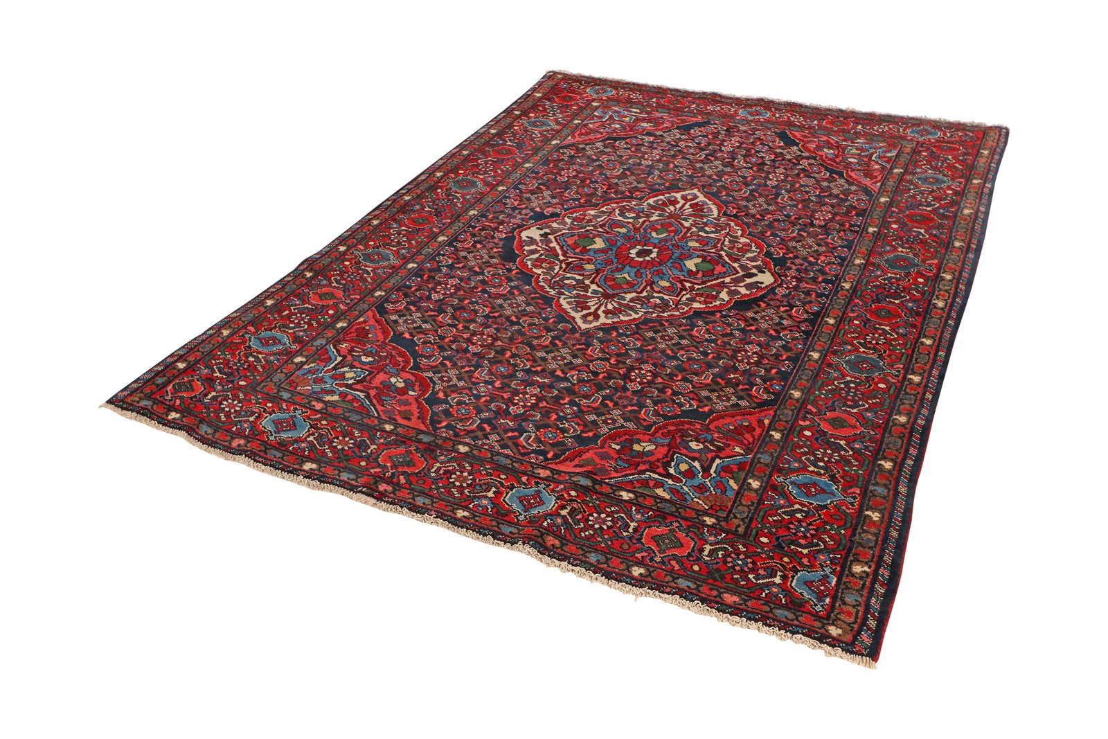 Koutabad — Hand-knotted, 147x207 cm, Blue, 100% Virgin Wool | View 5