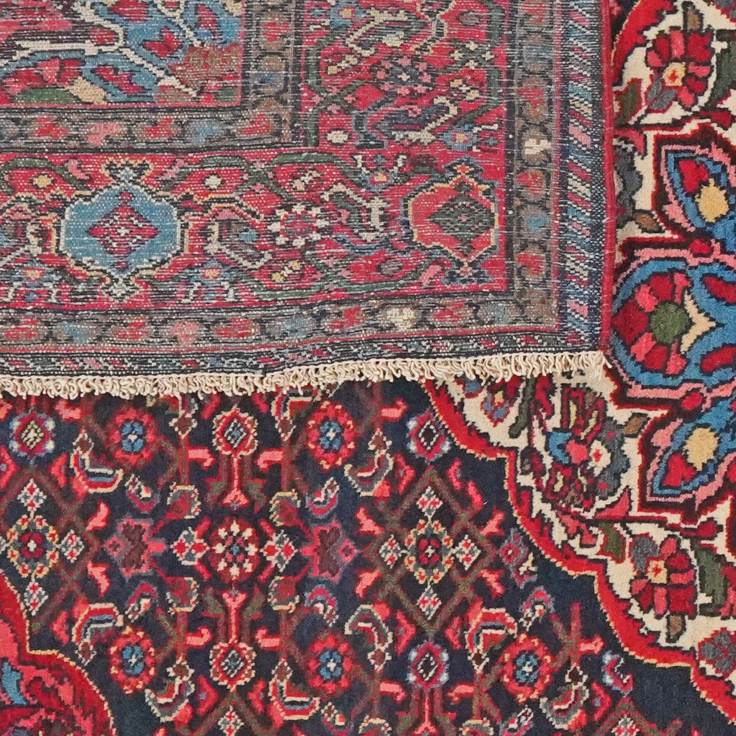 Koutabad — Hand-knotted, 147x207 cm, Blue, 100% Virgin Wool | View 6