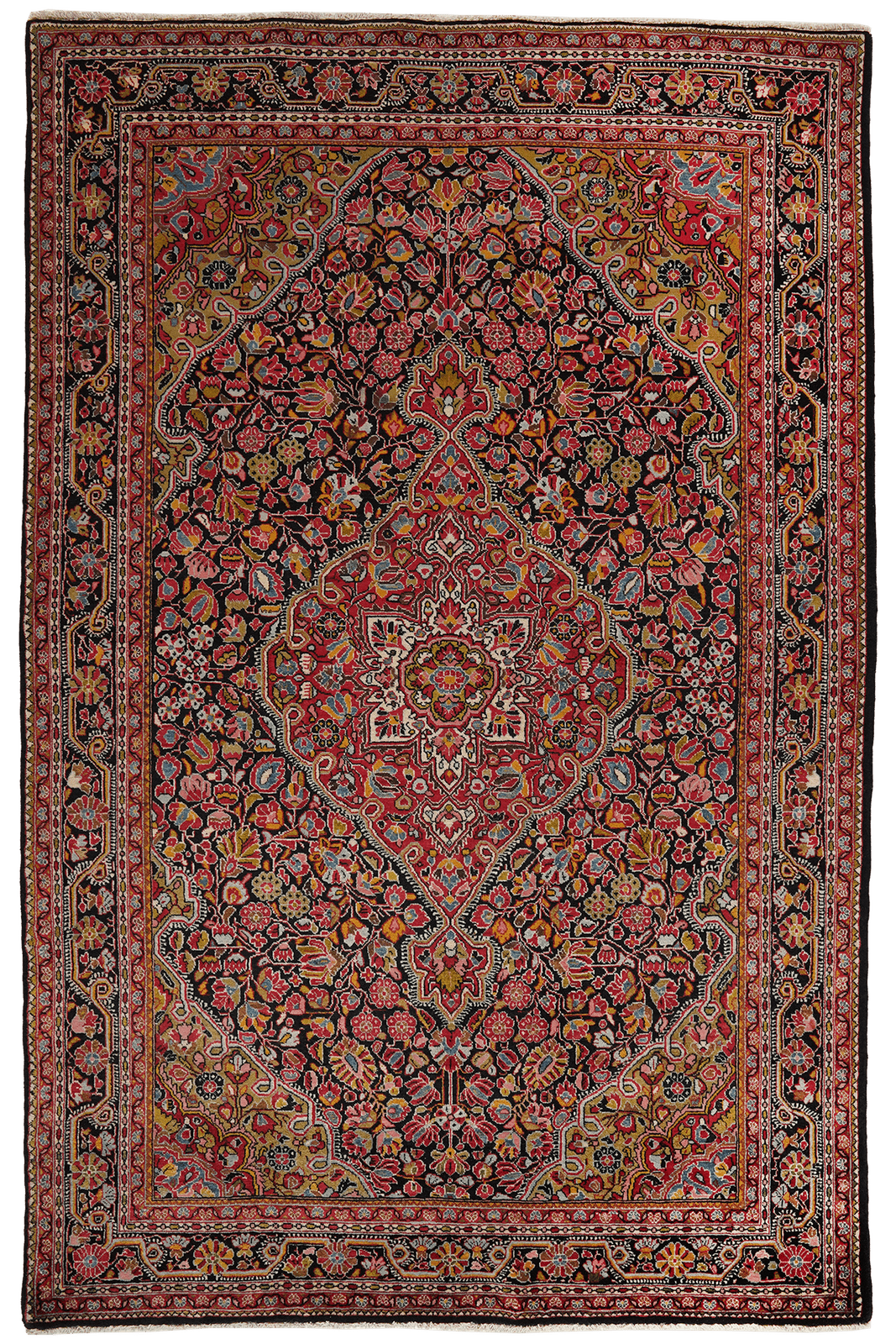 Djozan — Hand-knotted, 134x204 cm, Blue, 100% Virgin Wool | Main view