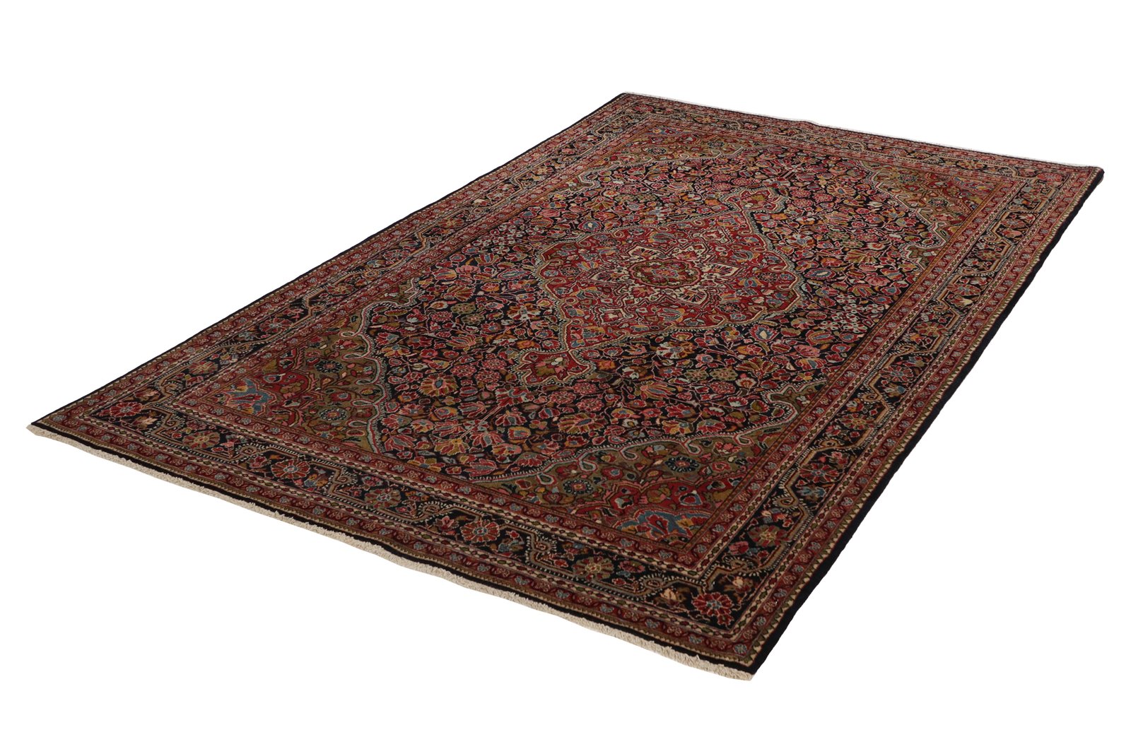 Djozan — Hand-knotted, 134x204 cm, Blue, 100% Virgin Wool | View 6