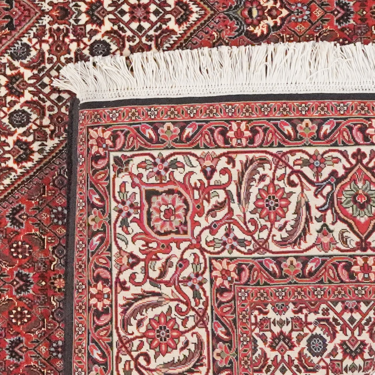 Bidjar Bookan — Hand-knotted, 203x250 cm, Red, 90% Schurwolle, 10% Seide | View 6