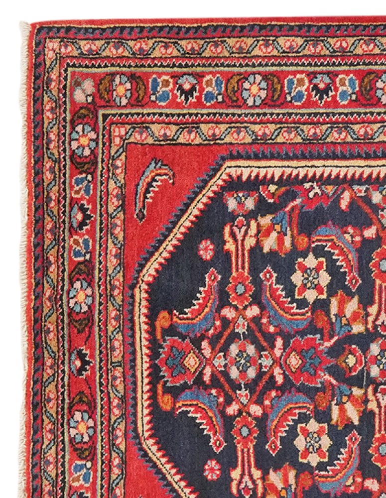 Lilian — Hand-knotted, 110x160 cm, Blue, 100% Virgin Wool | View 3