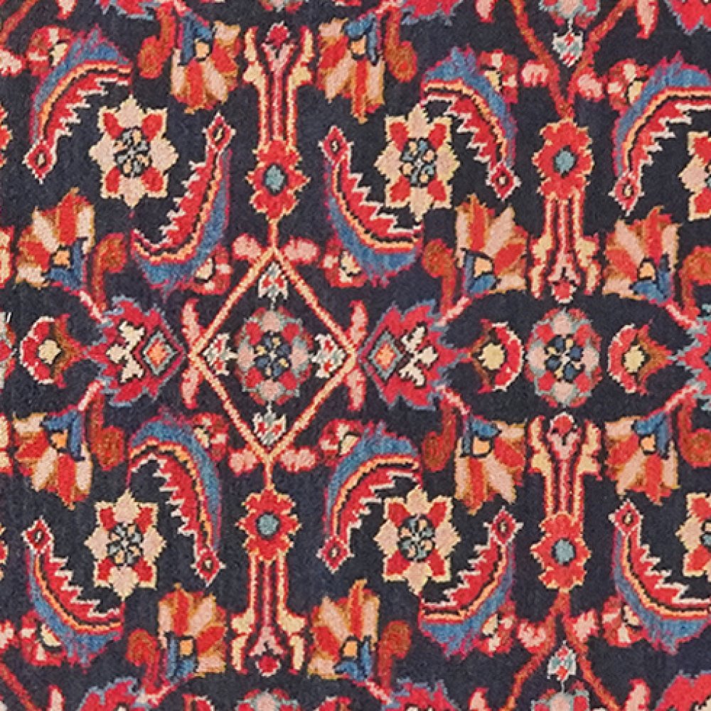Lilian — Hand-knotted, 110x160 cm, Blue, 100% Virgin Wool | View 4