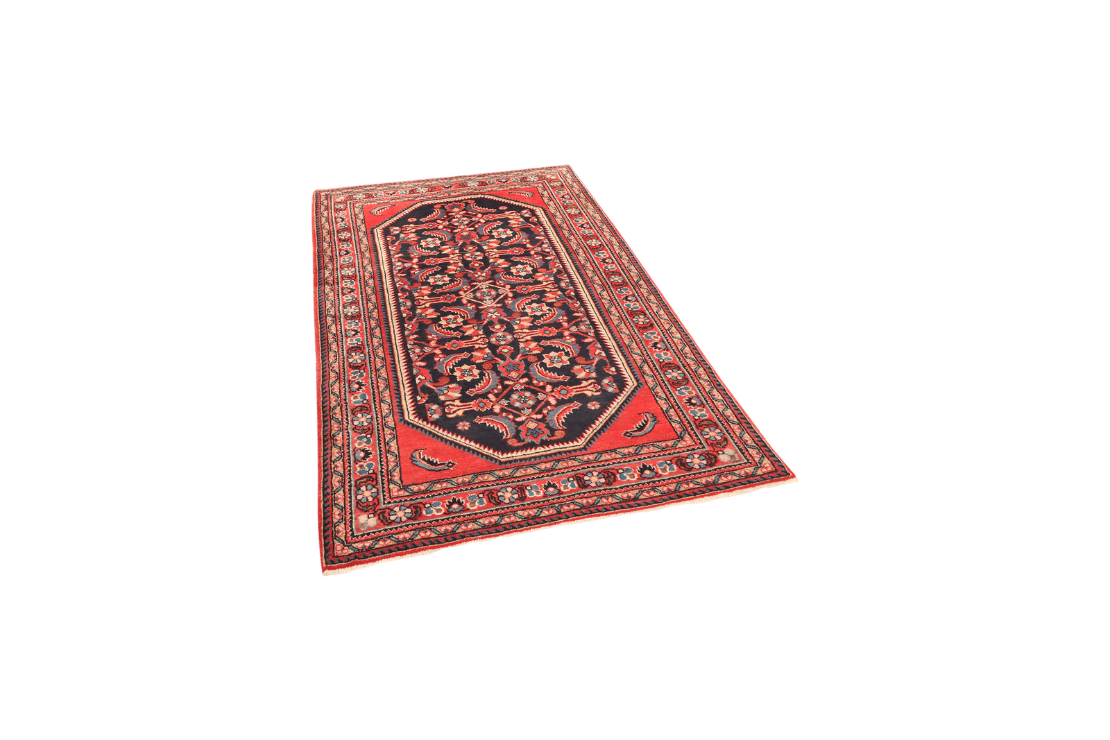 Lilian — Hand-knotted, 110x160 cm, Blue, 100% Virgin Wool | View 5