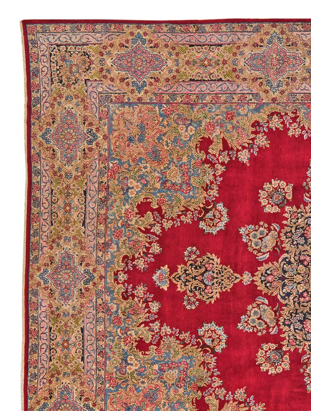 Ravar — Hand-knotted, 296x414 cm, Red, 100% Virgin Wool | View 3