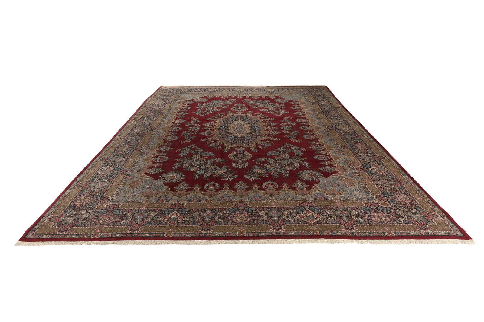 Ravar — Hand-knotted, 275x366 cm, Red, 100% Virgin Wool | View 6