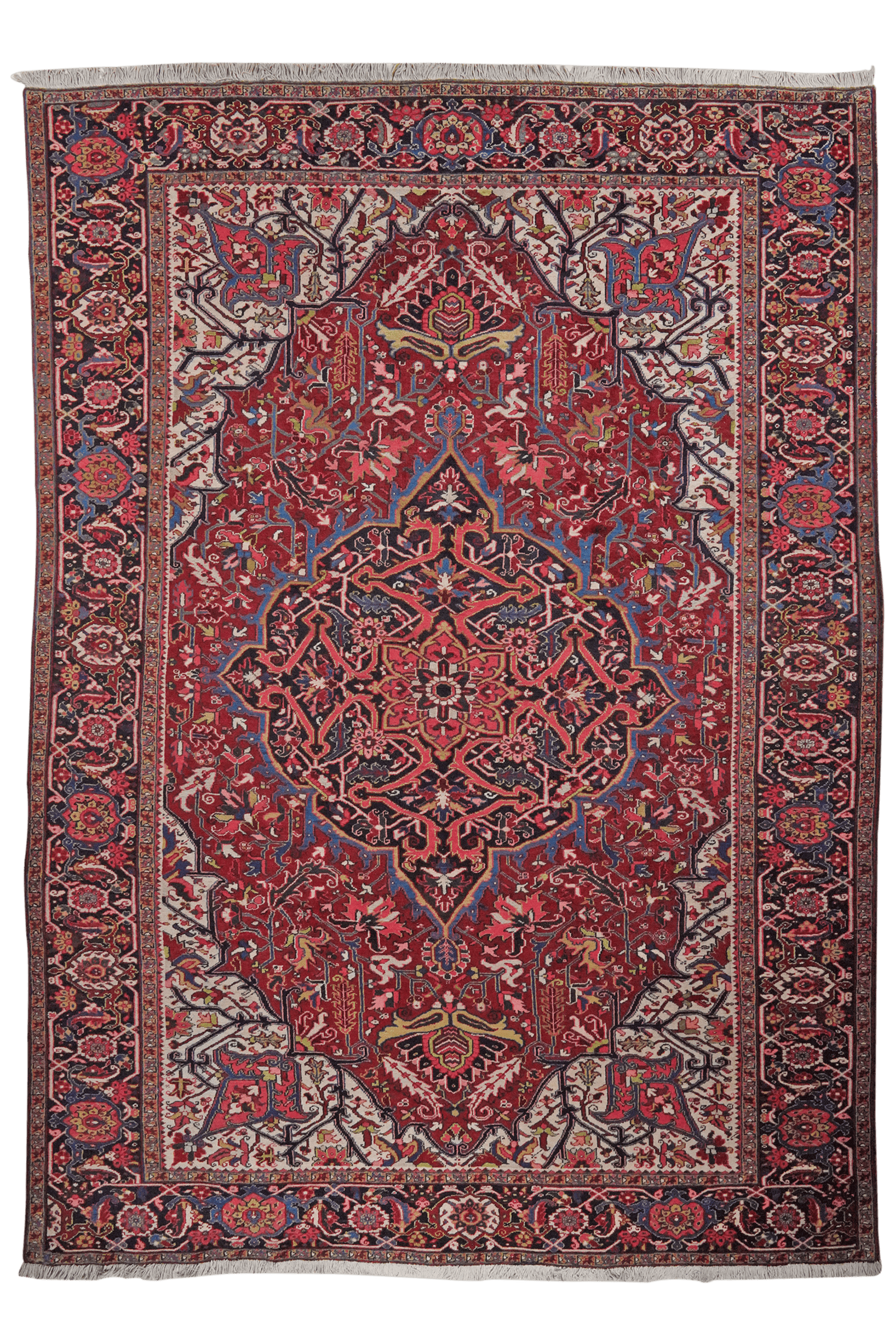 Heriz — Hand-knotted, 293x385 cm, Red, 100% Virgin Wool | Main view
