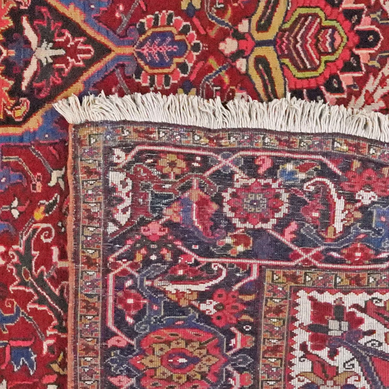 Heriz — Hand-knotted, 293x385 cm, Red, 100% Virgin Wool | View 6