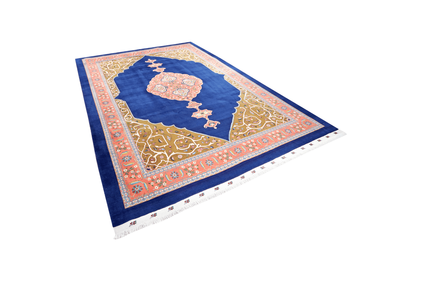 Tabriz Old — Hand-knotted, 249x344 cm, Blue, 100% Virgin Wool | View 5