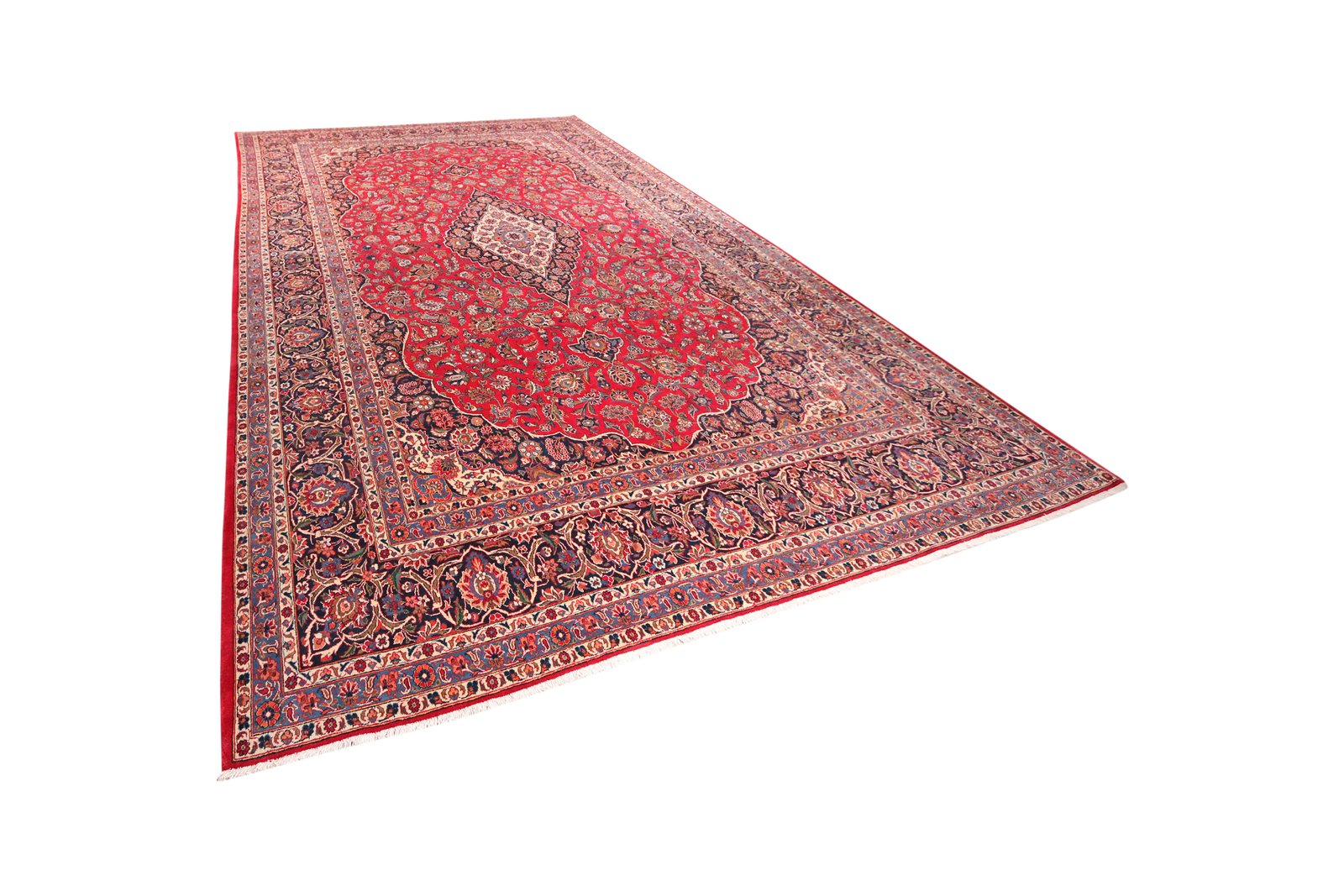 Kashan — Hand-knotted, 289x442 cm, Red, 100% Virgin Wool | View 5