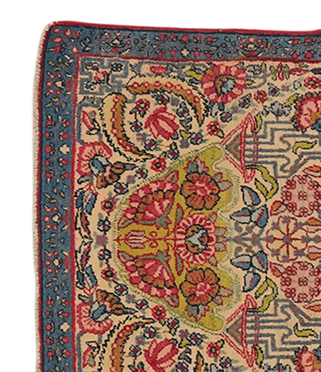 Ravar — Hand-knotted, 60x85 cm, Beige, 100% Virgin Wool | View 3