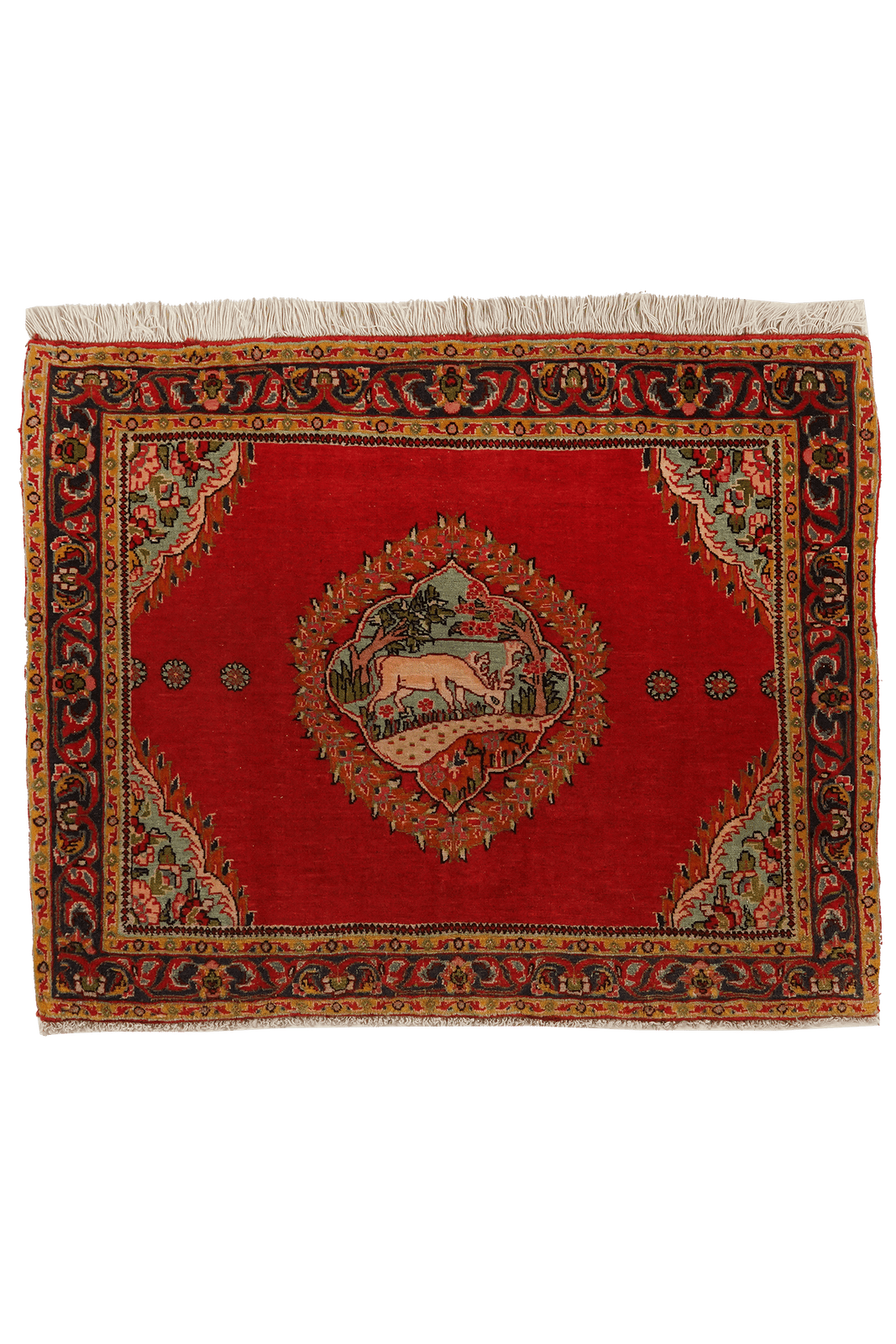 Bidjar — Hand-knotted, 70x86 cm, Red, 100% Virgin Wool | Main view