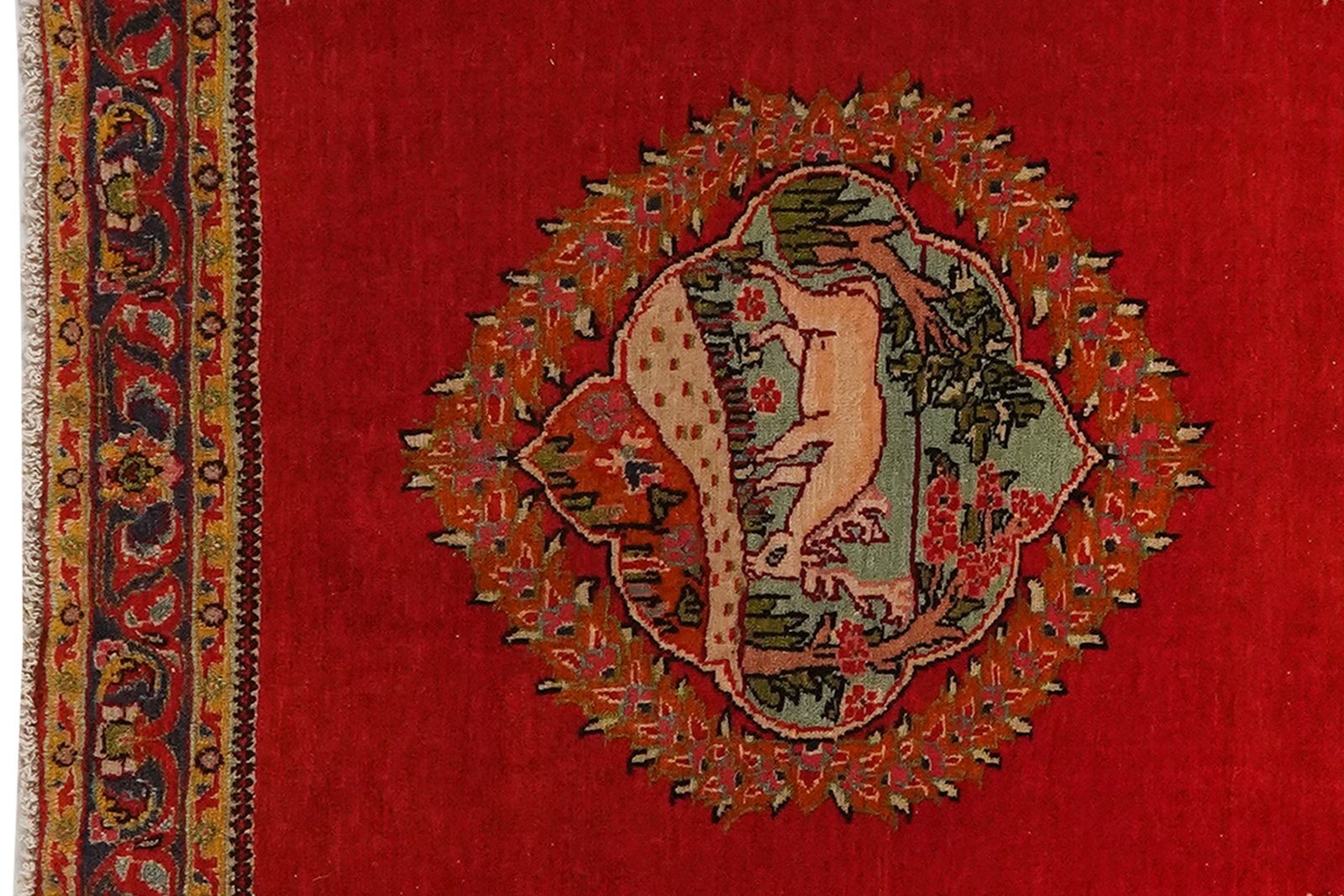 Bidjar — Hand-knotted, 70x86 cm, Red, 100% Virgin Wool | View 3