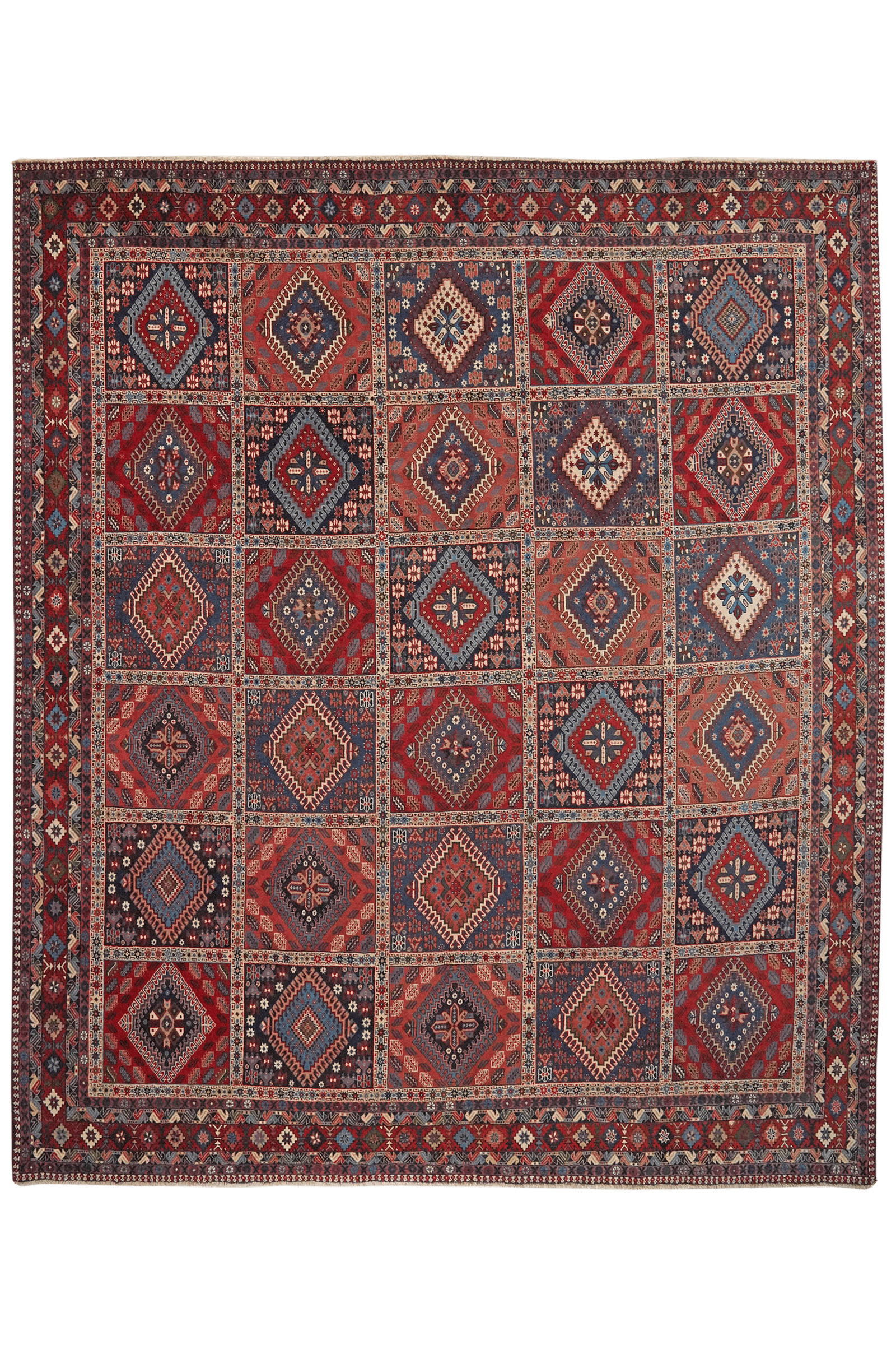 Yalameh — Hand-knotted, 255x303 cm, Multicolor, 100% Virgin Wool | Main view