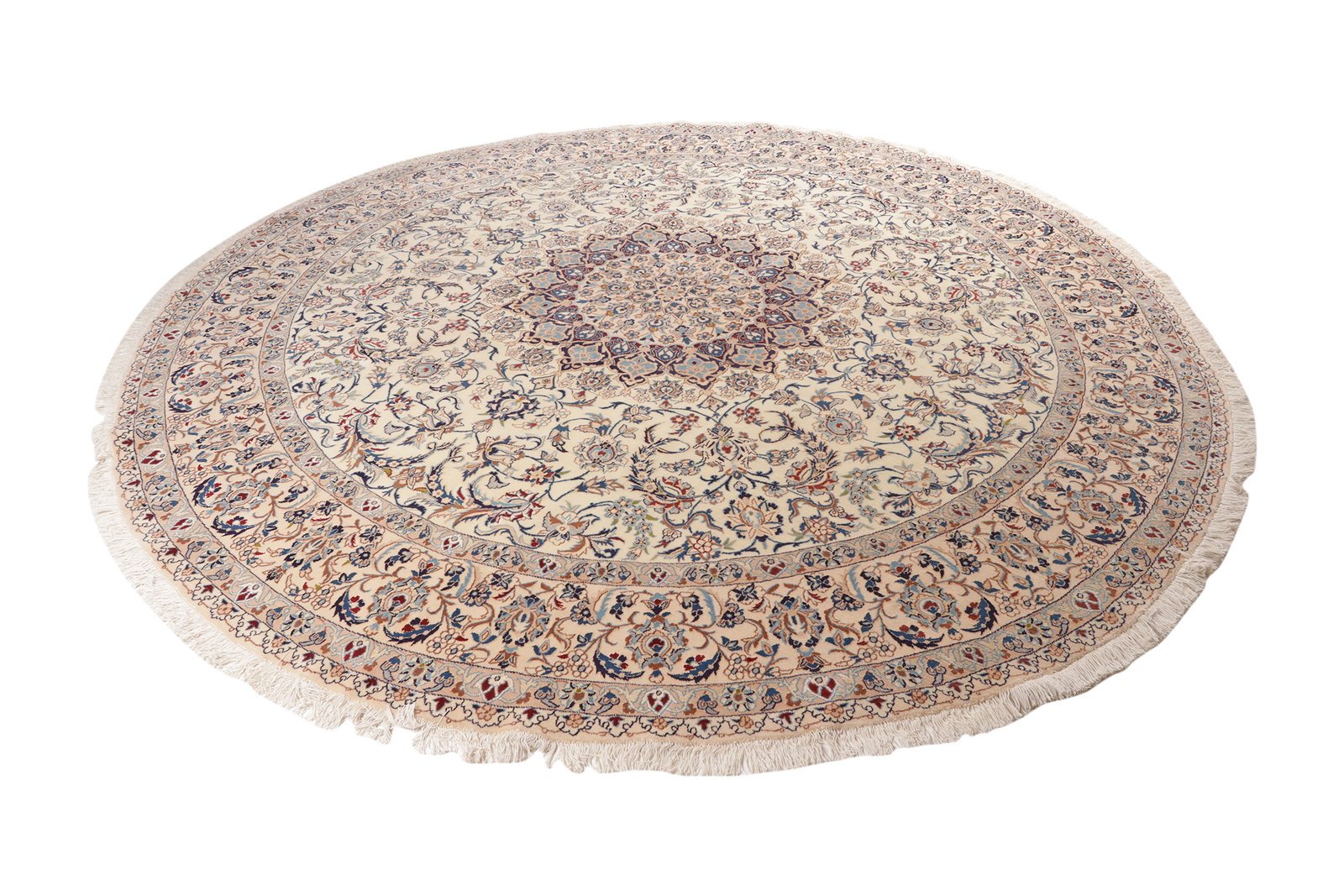 Nain — Hand-knotted, 294x294 cm, Beige, 100% Virgin Wool | View 5