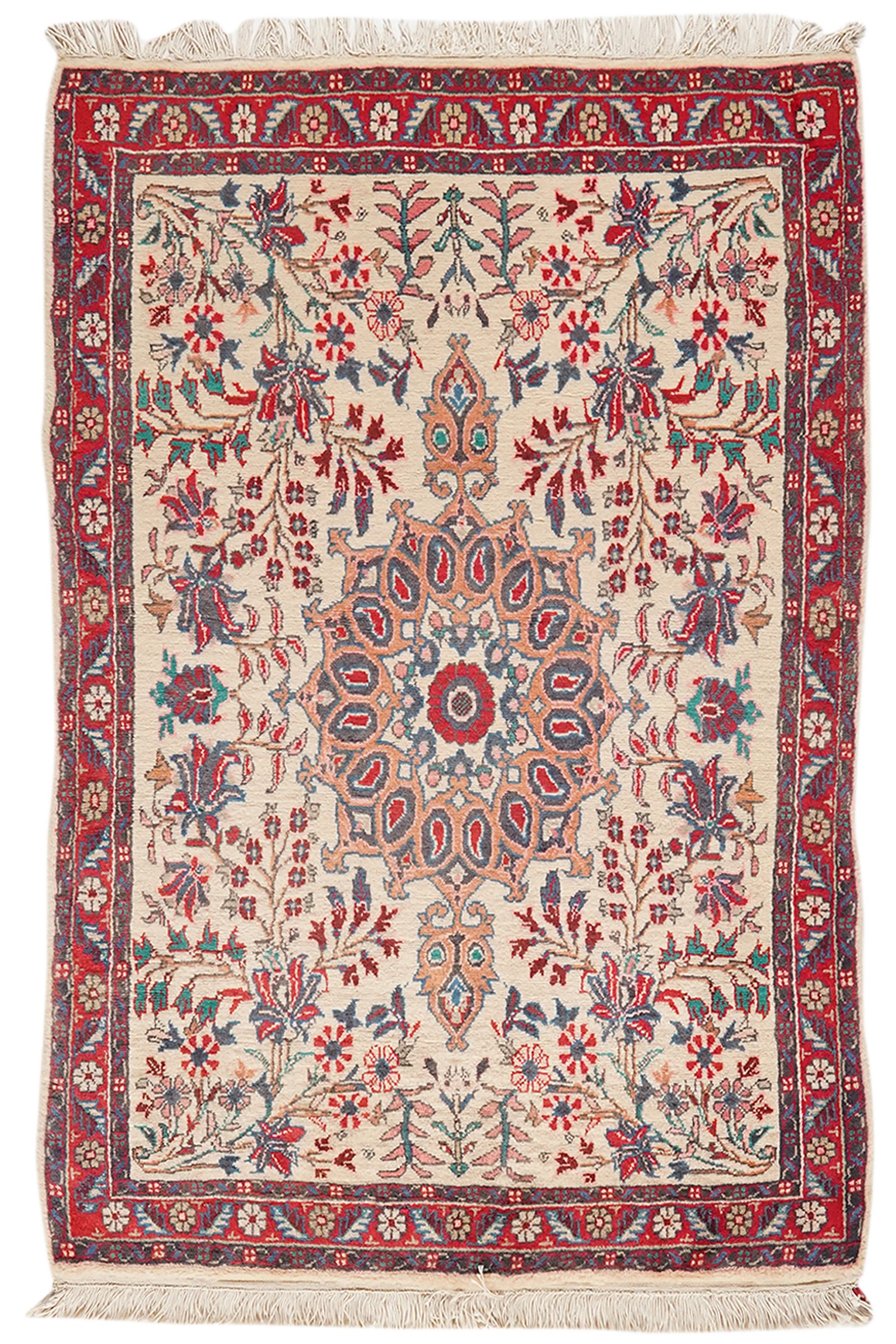 Bidjar — Handgefertigt, 129x85 cm, Rot, 100% Virgin Wool | Main view