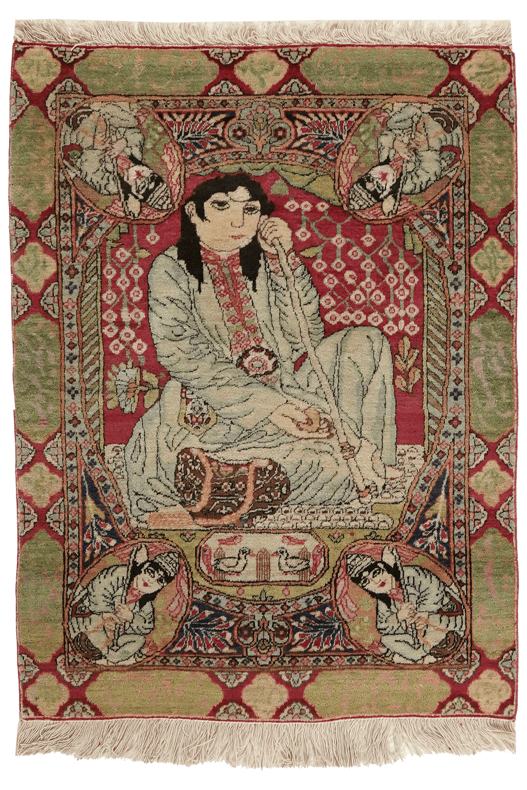 Ravar — Hand-knotted, 58x78 cm, Red, 100% Virgin Wool | Main view
