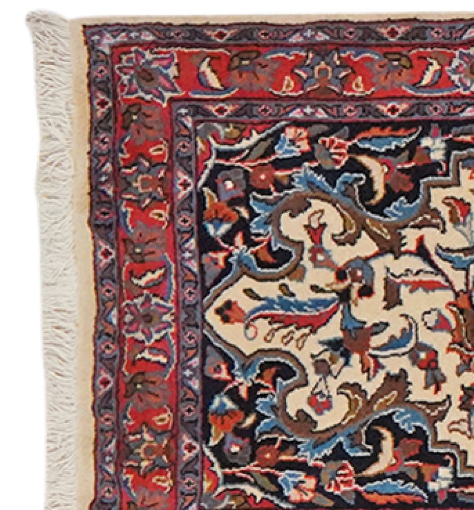 Sarough — Hand-knotted, 77x390 cm, Beige, 100% Virgin Wool | View 3