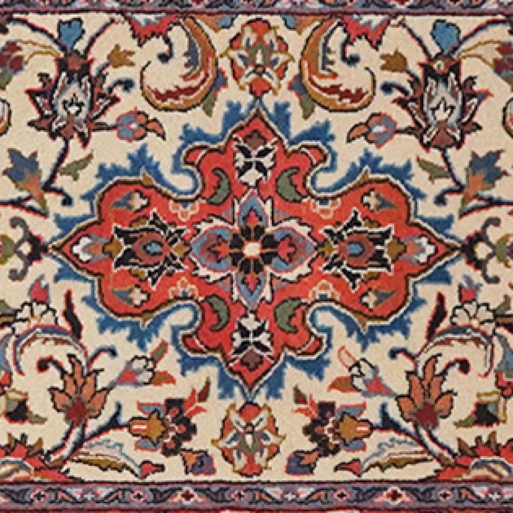 Sarough — Hand-knotted, 77x390 cm, Beige, 100% Virgin Wool | View 4