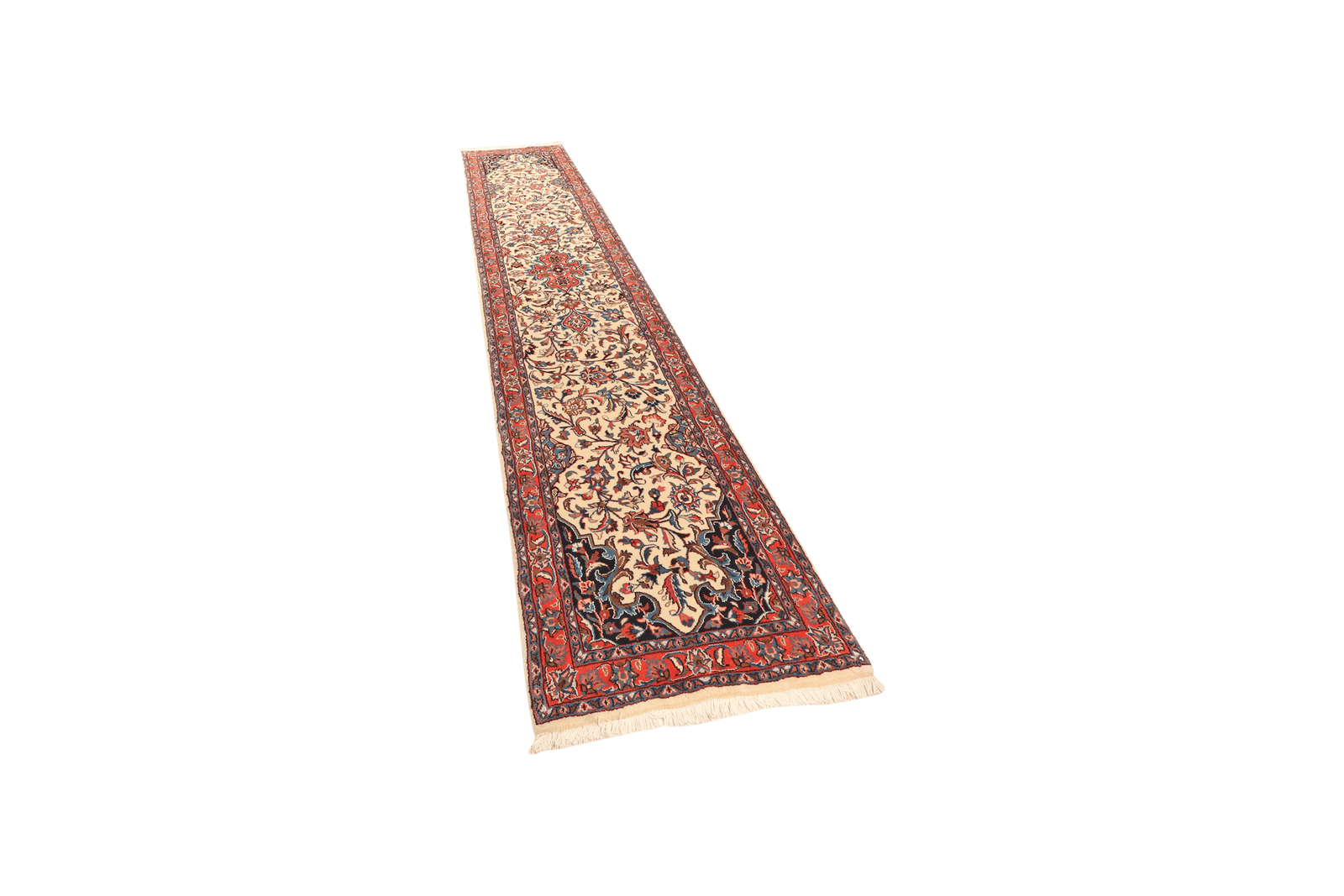 Sarough — Hand-knotted, 77x390 cm, Beige, 100% Virgin Wool | View 5
