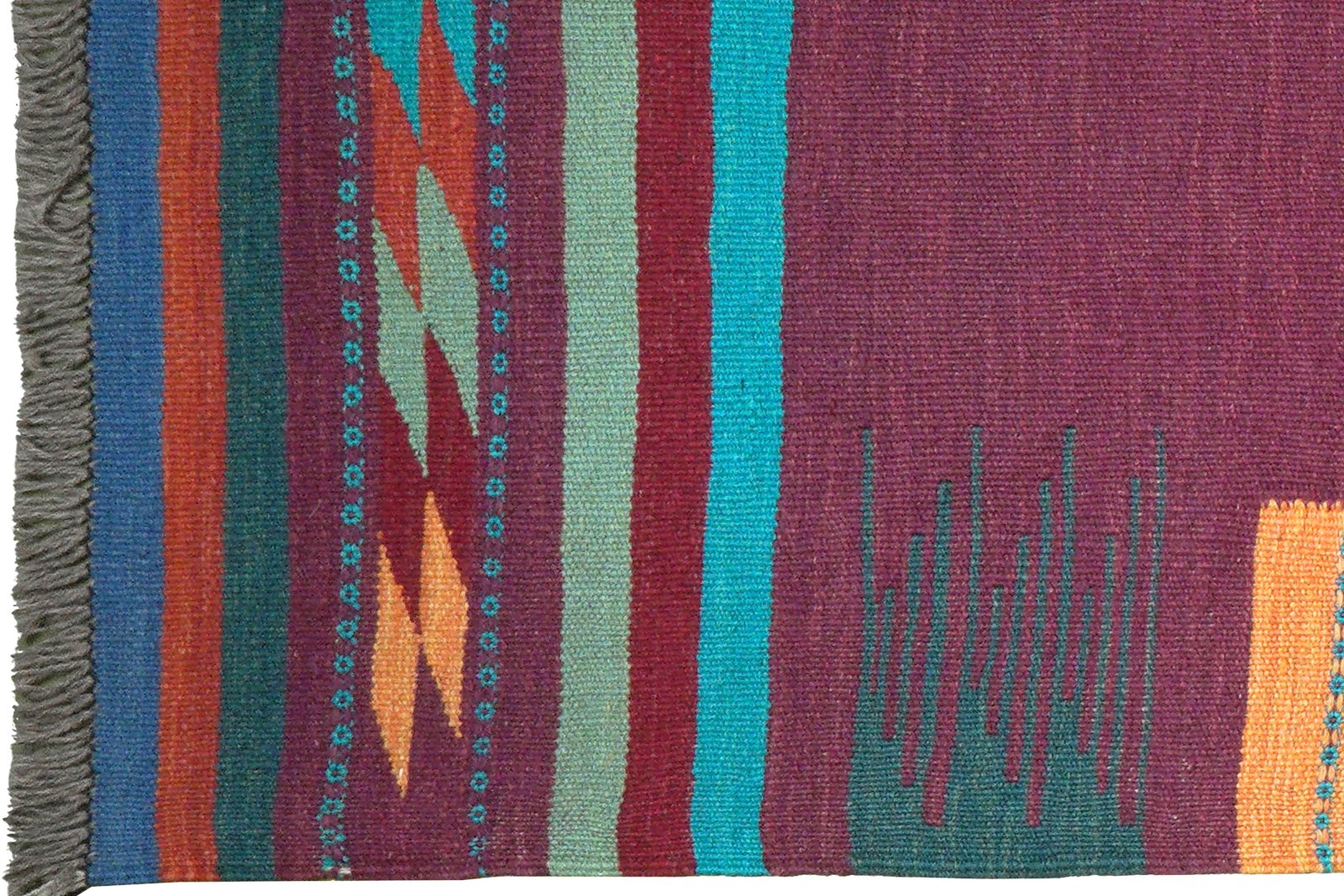 Kashan — Hand-knotted, 75x55 cm, Blue, 100% Virgin Wool | View 3