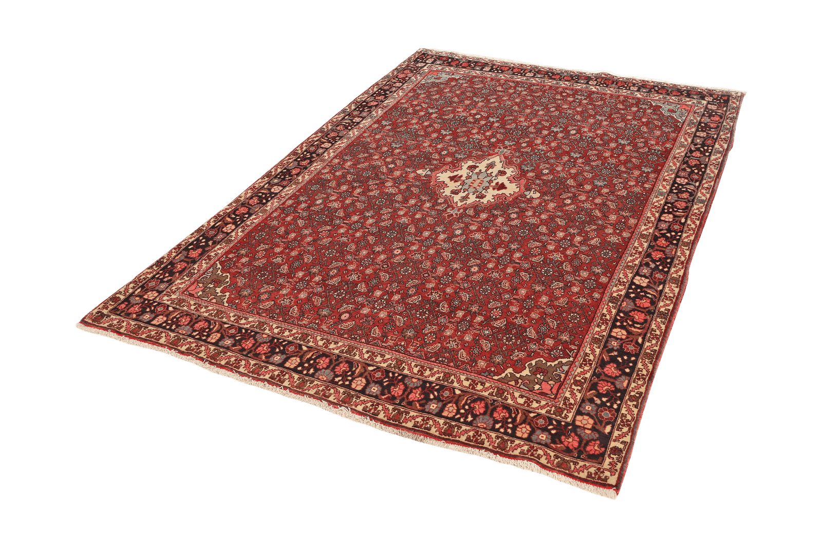 Bidjar — Hand-knotted, 139x214 cm, Red, 100% Virgin Wool | View 5