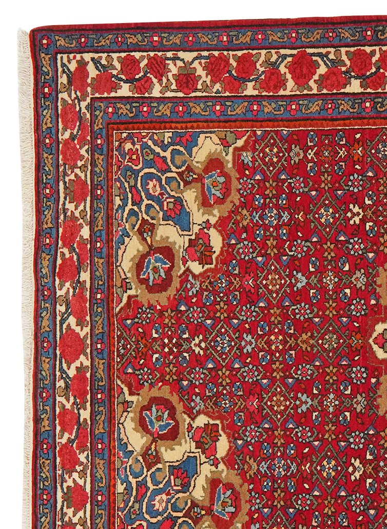 Zandjan — Hand-knotted, 145x224 cm, Red, 100% Virgin Wool | View 3