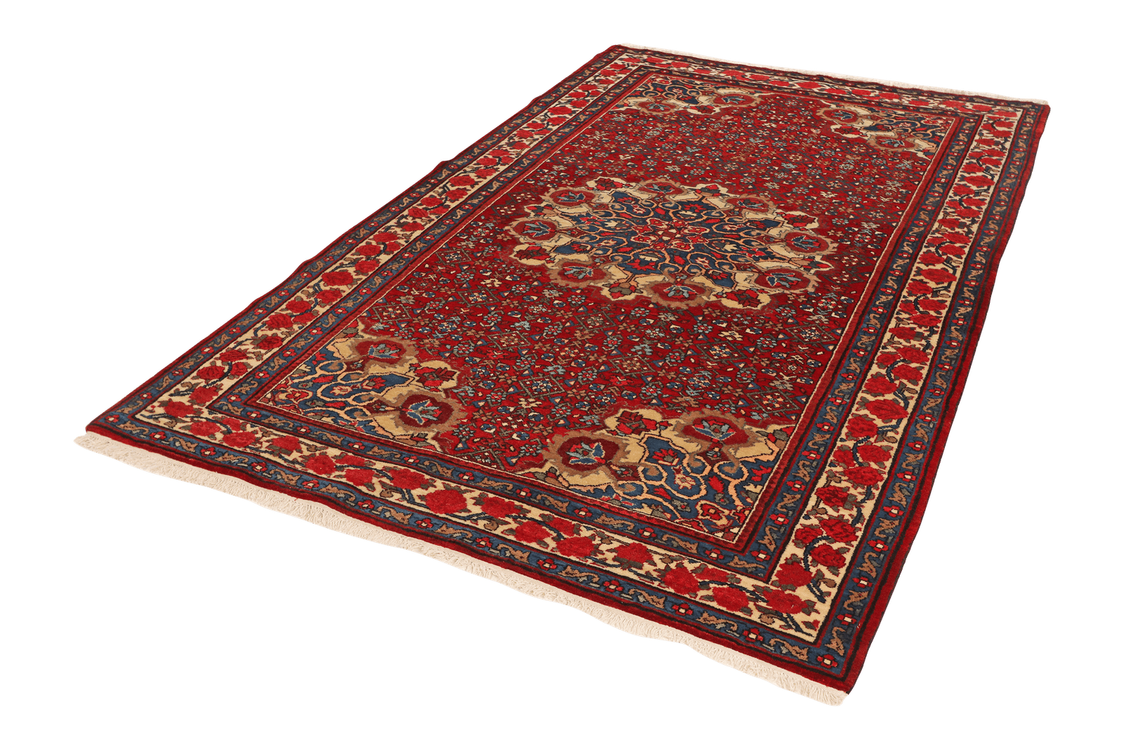 Zandjan — Hand-knotted, 145x224 cm, Red, 100% Virgin Wool | View 5