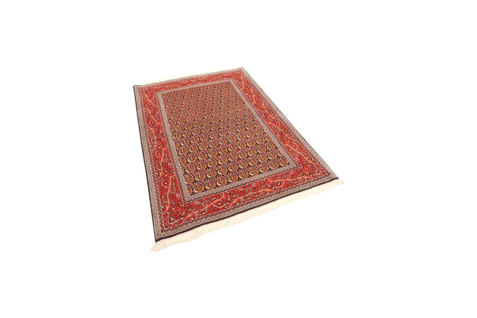 Tabriz 50 Raj — Hand-knotted, 103x147 cm, Blue, 100% Virgin Wool | View 5