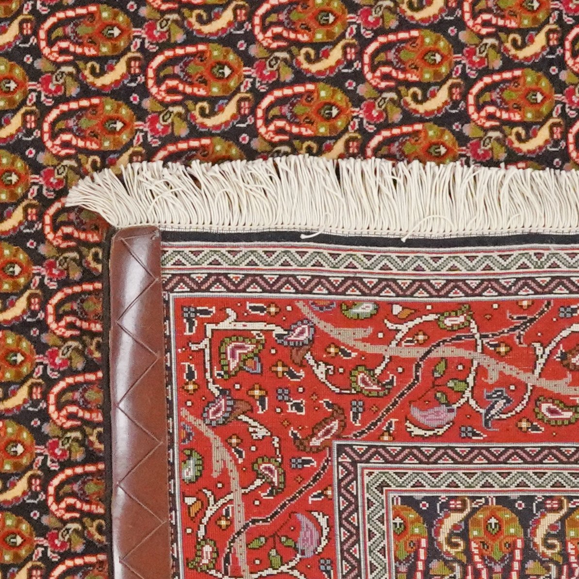 Tabriz 50 Raj — Hand-knotted, 103x147 cm, Blue, 100% Virgin Wool | View 6