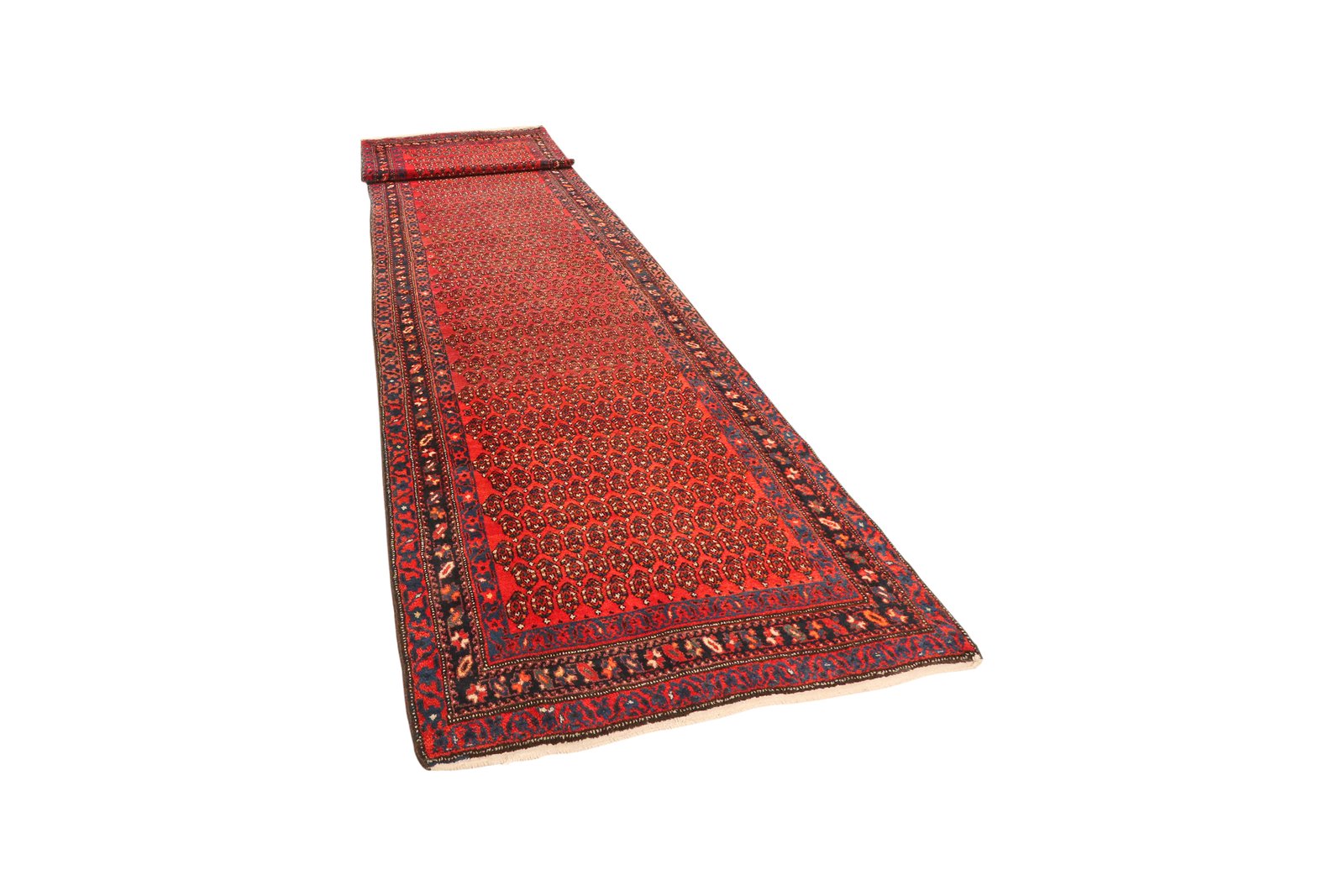 Malayer — Hand-knotted, 115x515 cm, Red, 100% Virgin Wool | View 5