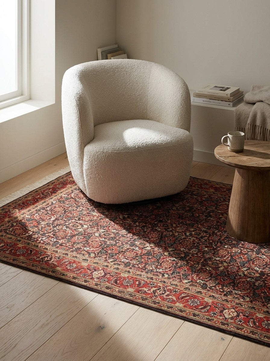 Tabriz 50 Raj — Hand-knotted, 100x153 cm, Blue, 95% Schurwolle, 5% Seide | Detail view