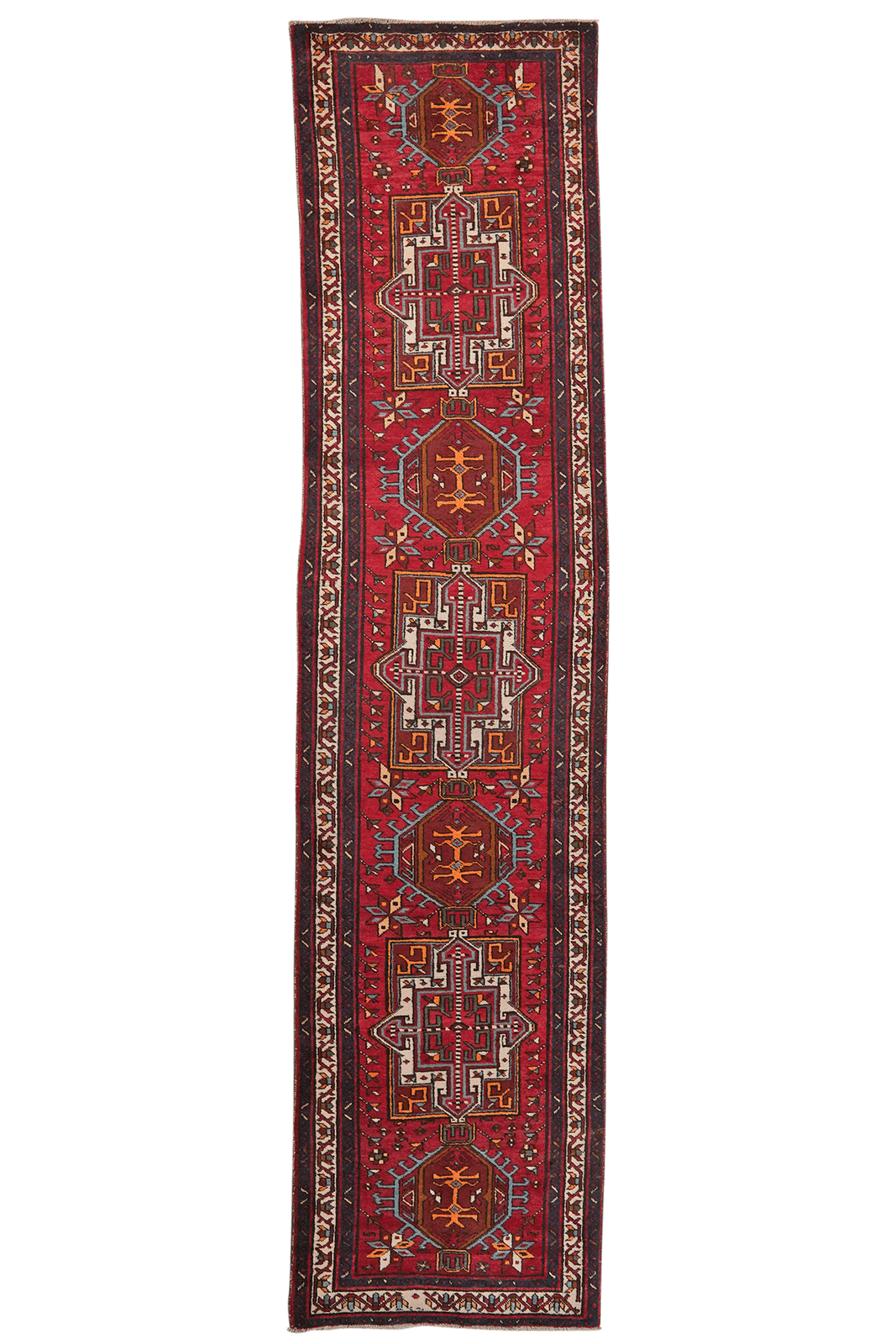 Lambaran — Hand-knotted, 97x390 cm, Red, 100% Virgin Wool | Main view