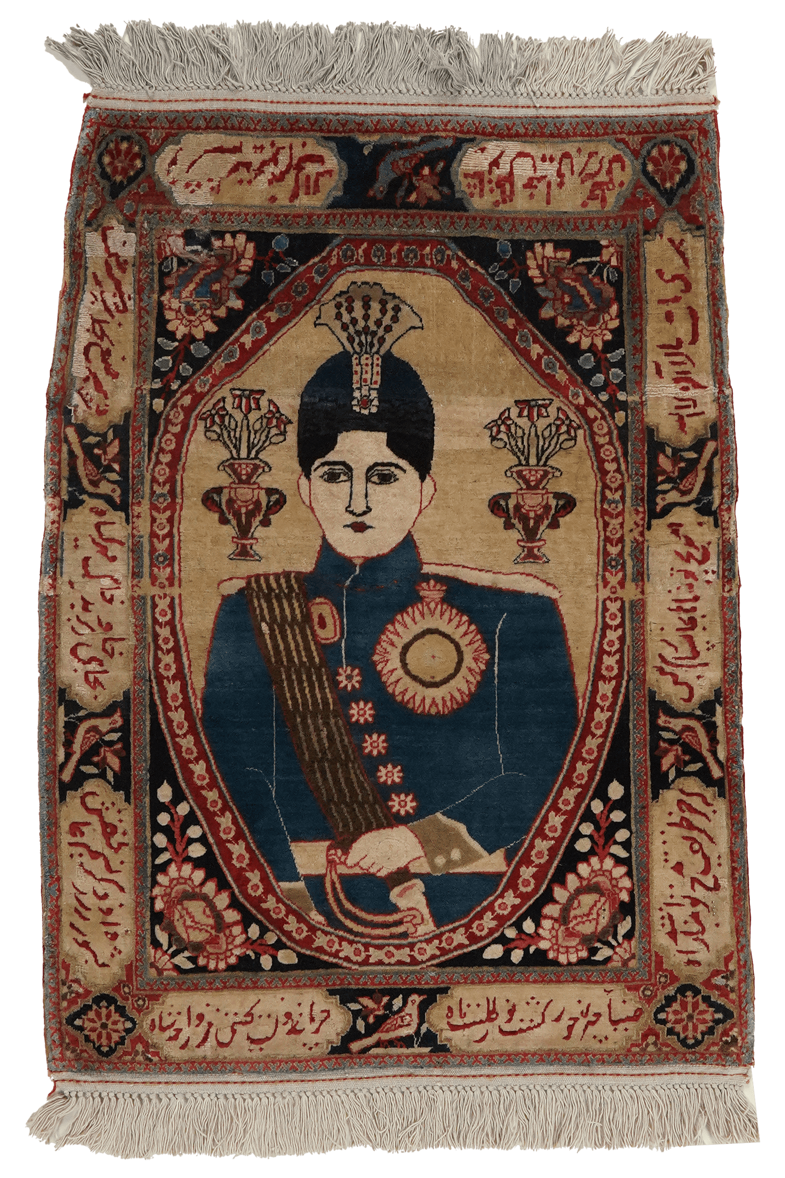Kashan — Hand-knotted, 60x86 cm, Beige, 100% Virgin Wool | Main view