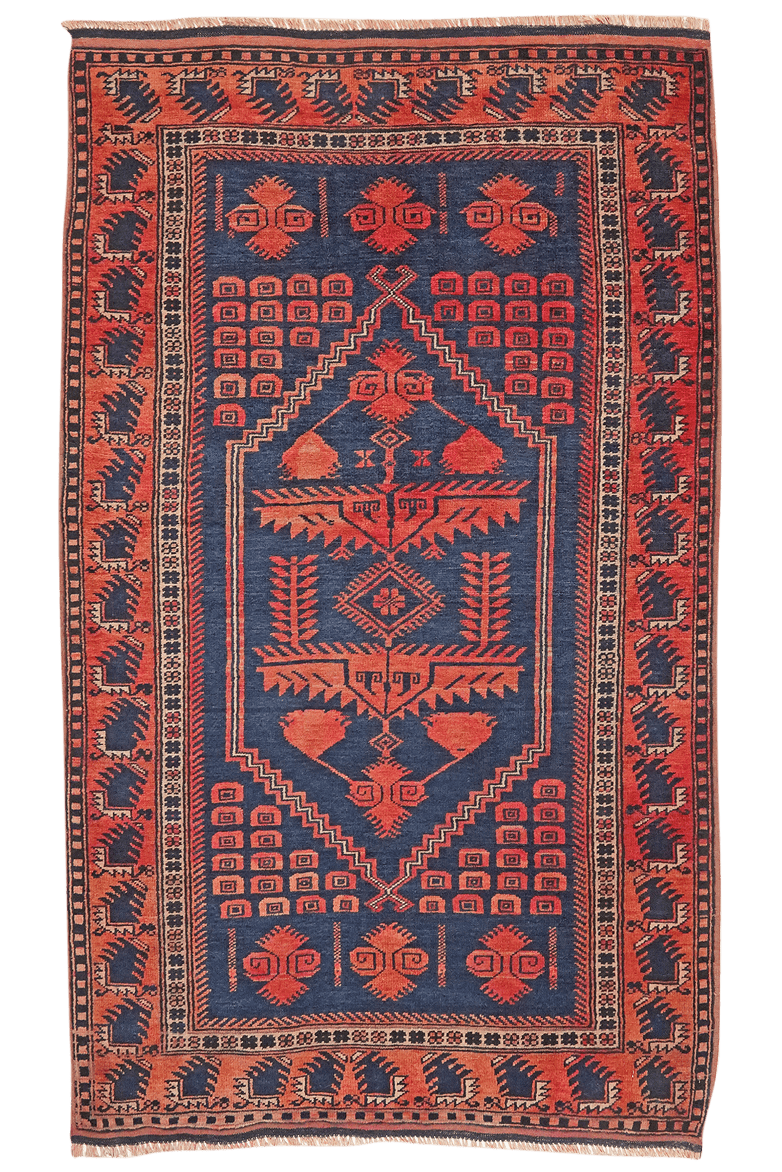 Yagdjibedir — Hand-knotted, 102x168 cm, Blue, 100% Virgin Wool | Main view