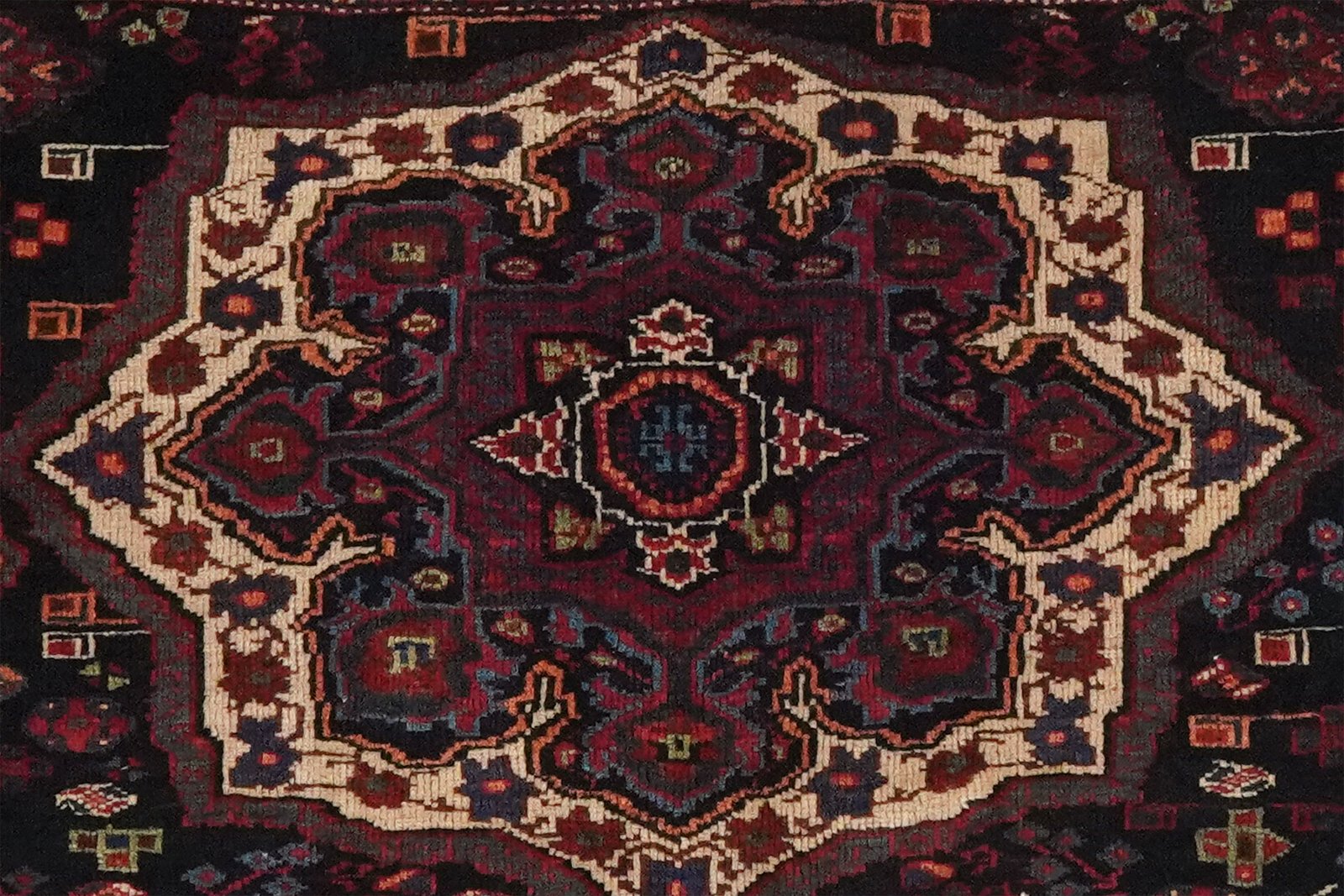 Afshar — Hand-knotted, 80x85 cm, Blue, 100% Virgin Wool | View 4