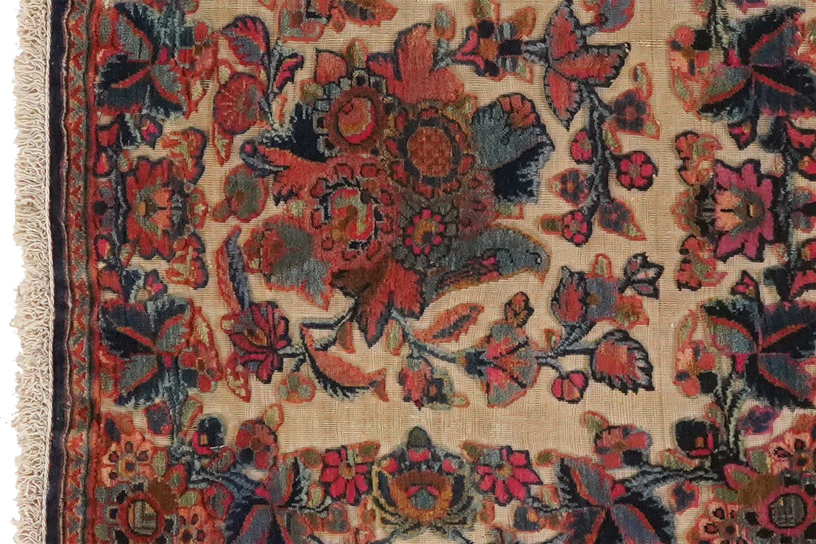 Kashan — Hand-knotted, 54x54 cm, Beige, 100% Virgin Wool | View 3