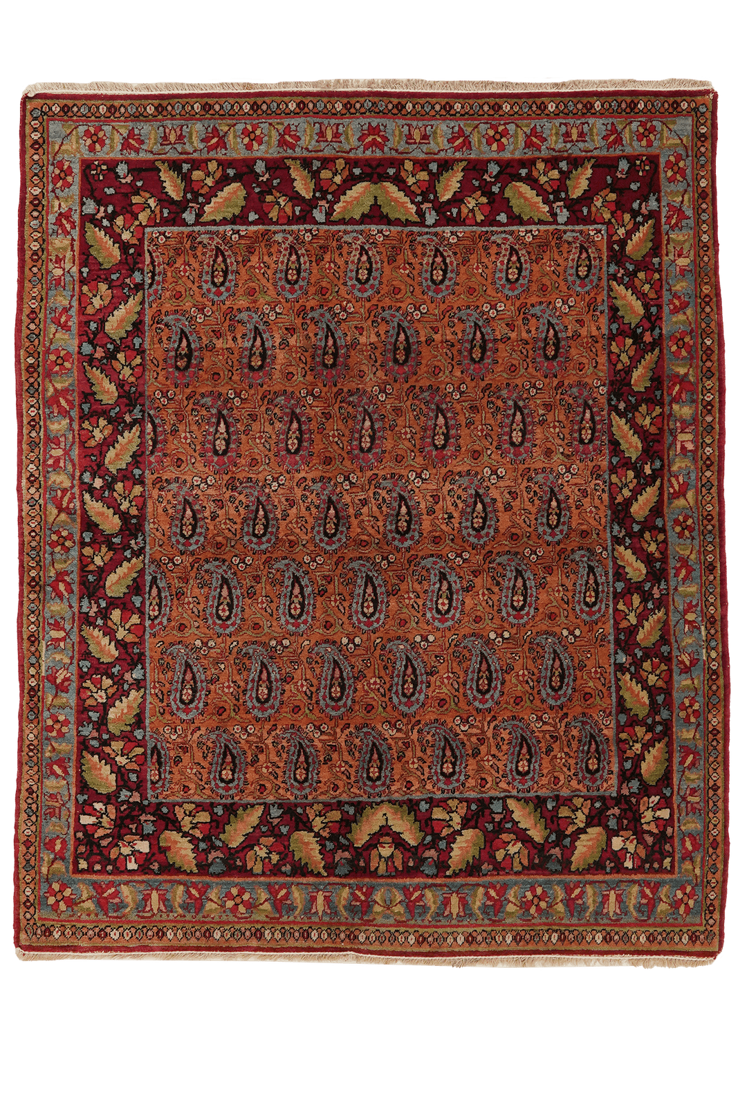 Semnan — Hand-knotted, 90x110 cm, Brown, 100% Virgin Wool | Main view