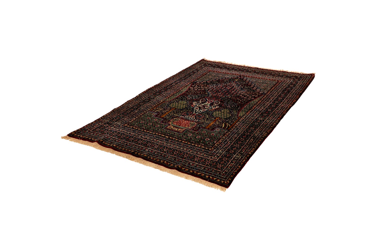 Teheran — Hand-knotted, 133x212 cm, Blue, 100% Virgin Wool | View 5