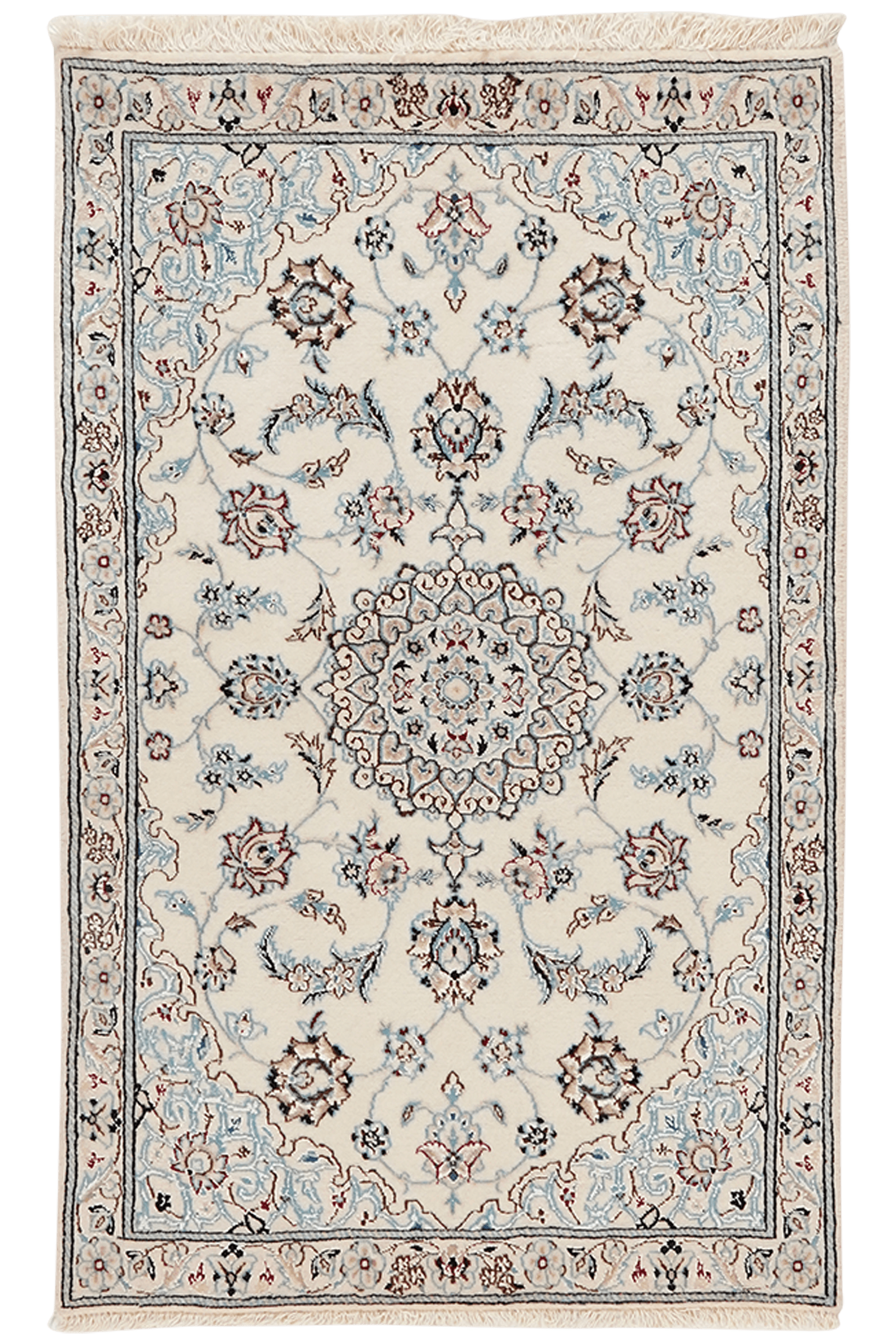 Nain 6La — Hand-knotted, 61x98 cm, Beige, 100% Virgin Wool | Main view