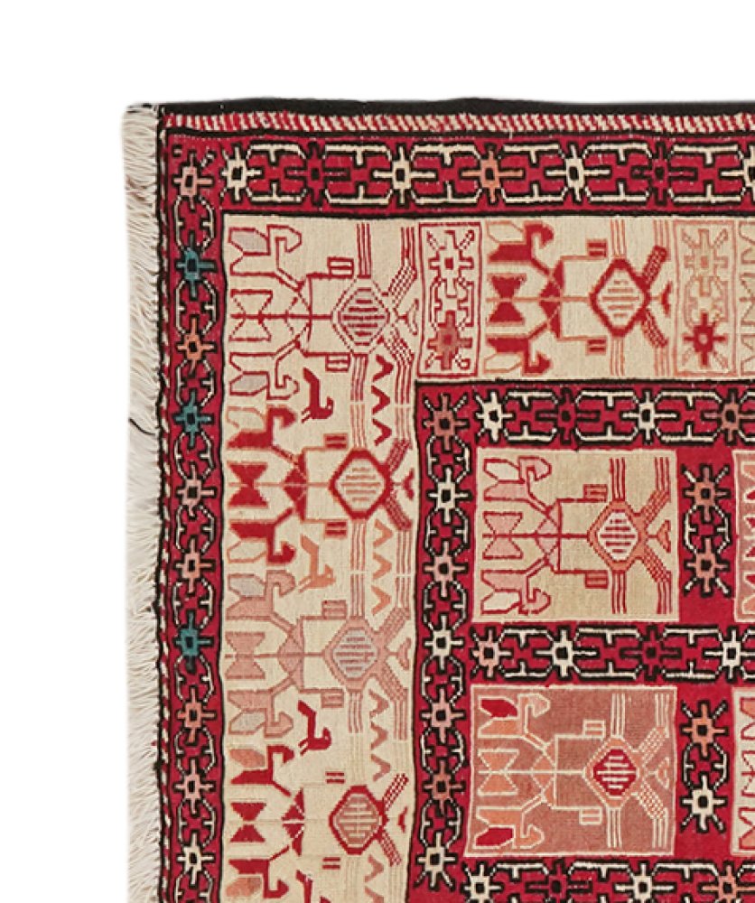 Sumak Shahsavan — Handmade, 69x89 cm, Beige, 100% Virgin Wool | View 3
