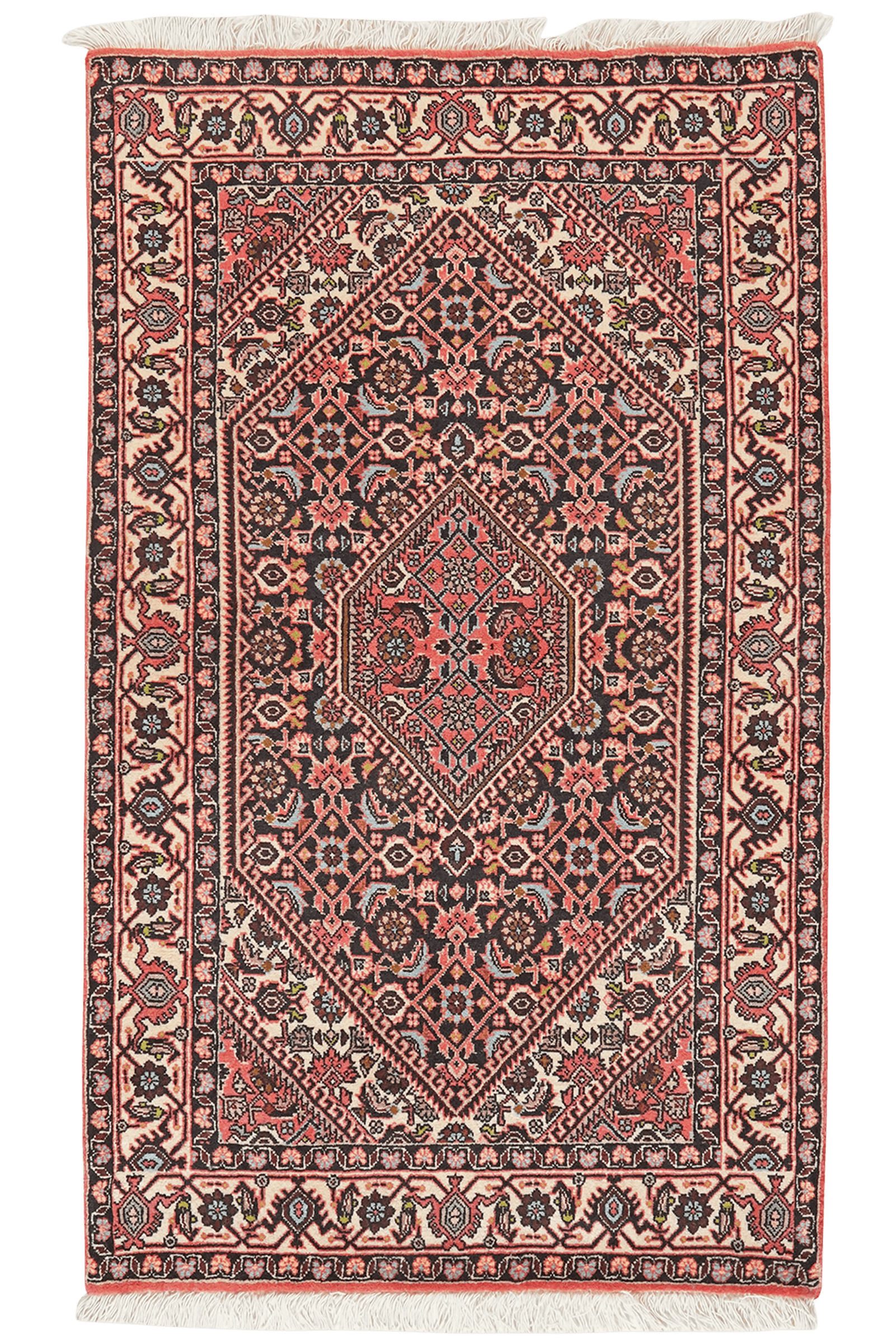 Bidjar Zandjan — Hand-knotted, 82x140 cm, Blue, 100% Virgin Wool | Main view