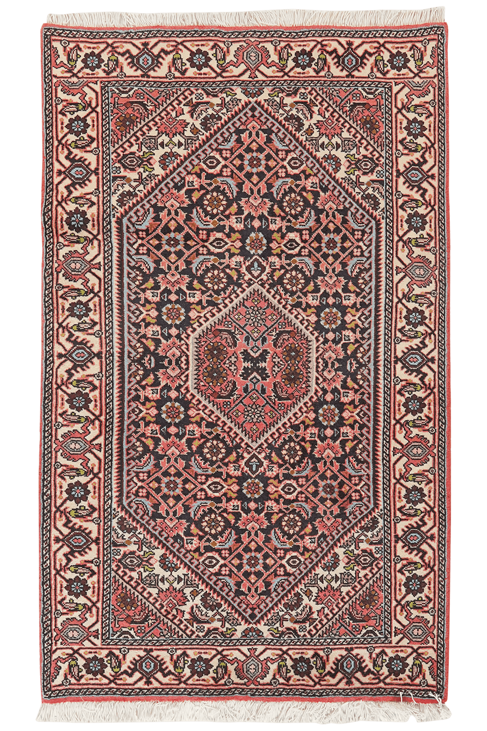 Bidjar Zandjan — Hand-knotted, 80x135 cm, Blue, 100% Virgin Wool | Main view