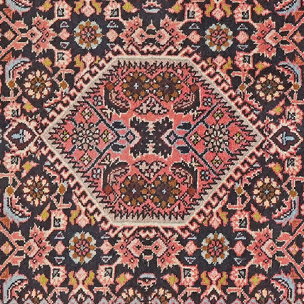Bidjar Zandjan — Hand-knotted, 80x135 cm, Blue, 100% Virgin Wool | View 4